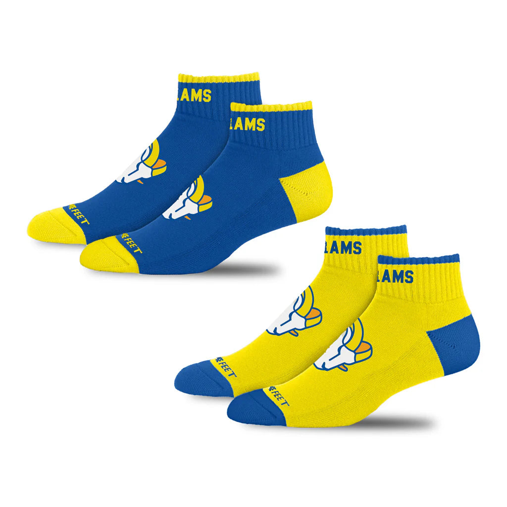 Los Angeles Rams Front and Center Socks - 2 Pack