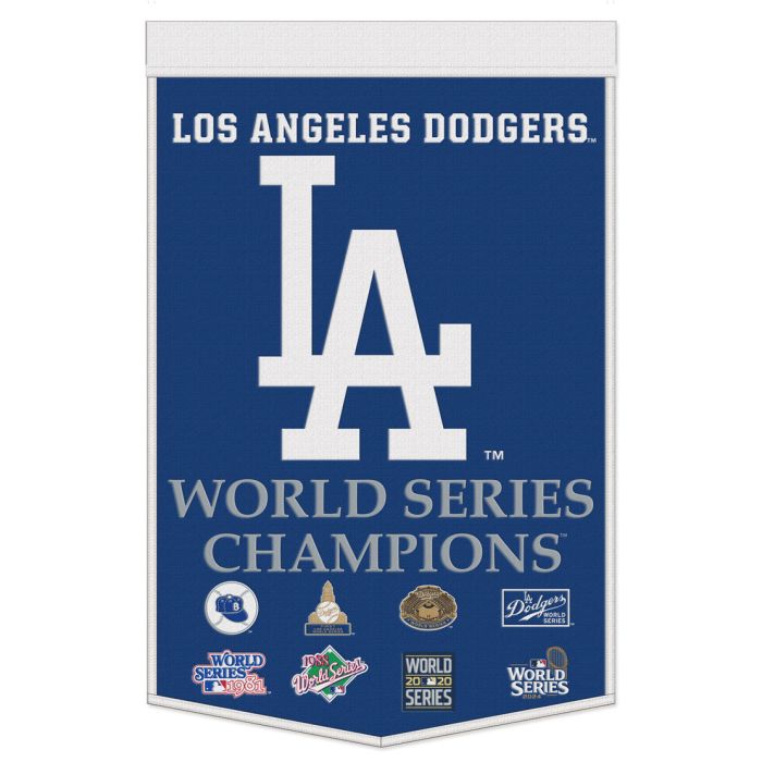 Los Angeles Dodgers World Series Champions 24" x 38" Wool Banner