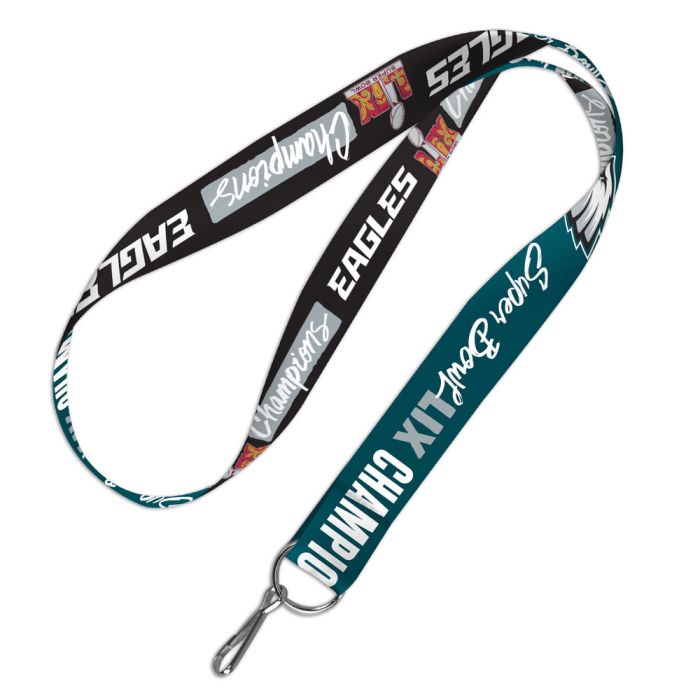 Philadelphia Eagles Super Bowl LIX Champions 1" 2-Sided Lanyard