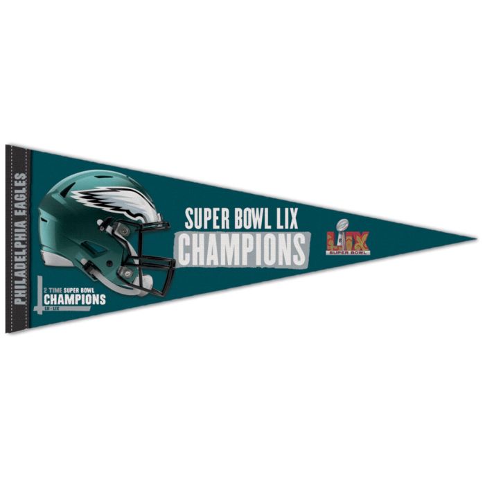 Philadelphia Eagles Super Bowl LIX Champions Premium 12" x 30" Pennant