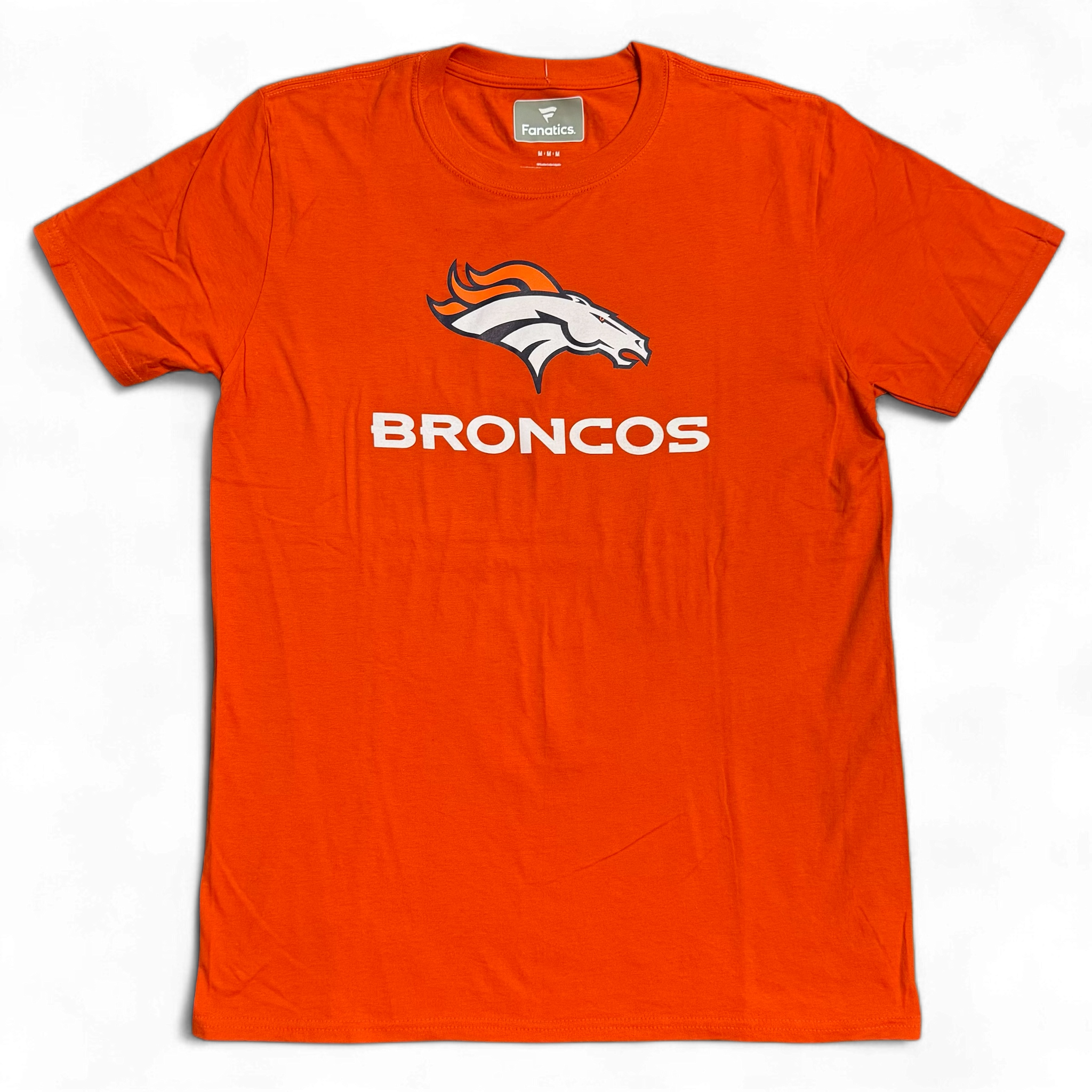 Denver Broncos Men's Team Lockup T-Shirt - Orange