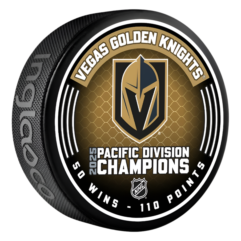 Vegas Golden Knights 2025 NHL Pacific Division Champions Collectible Puck