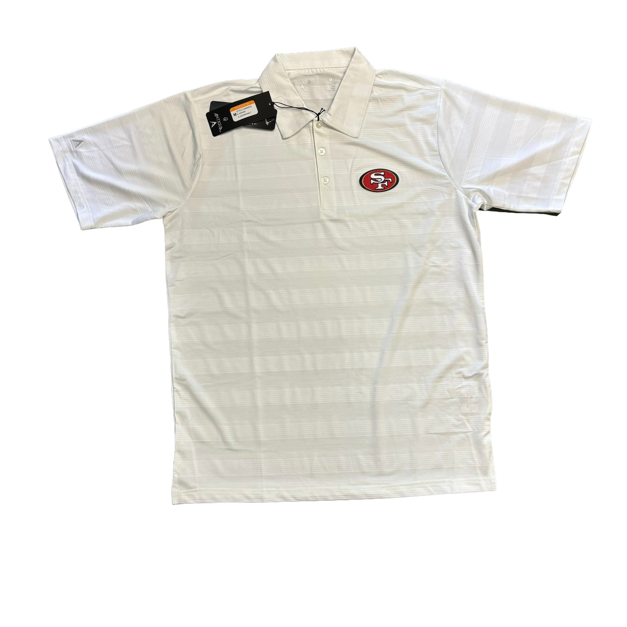 San Francisco 49ers Antigua Compass Polo - White