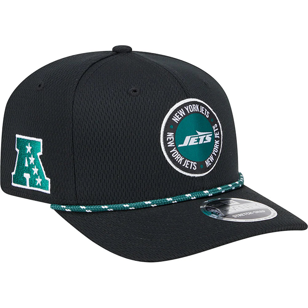 New York Jets New Era 2024 Sideline 9SEVENTY Stretch-Snap Hat - Black