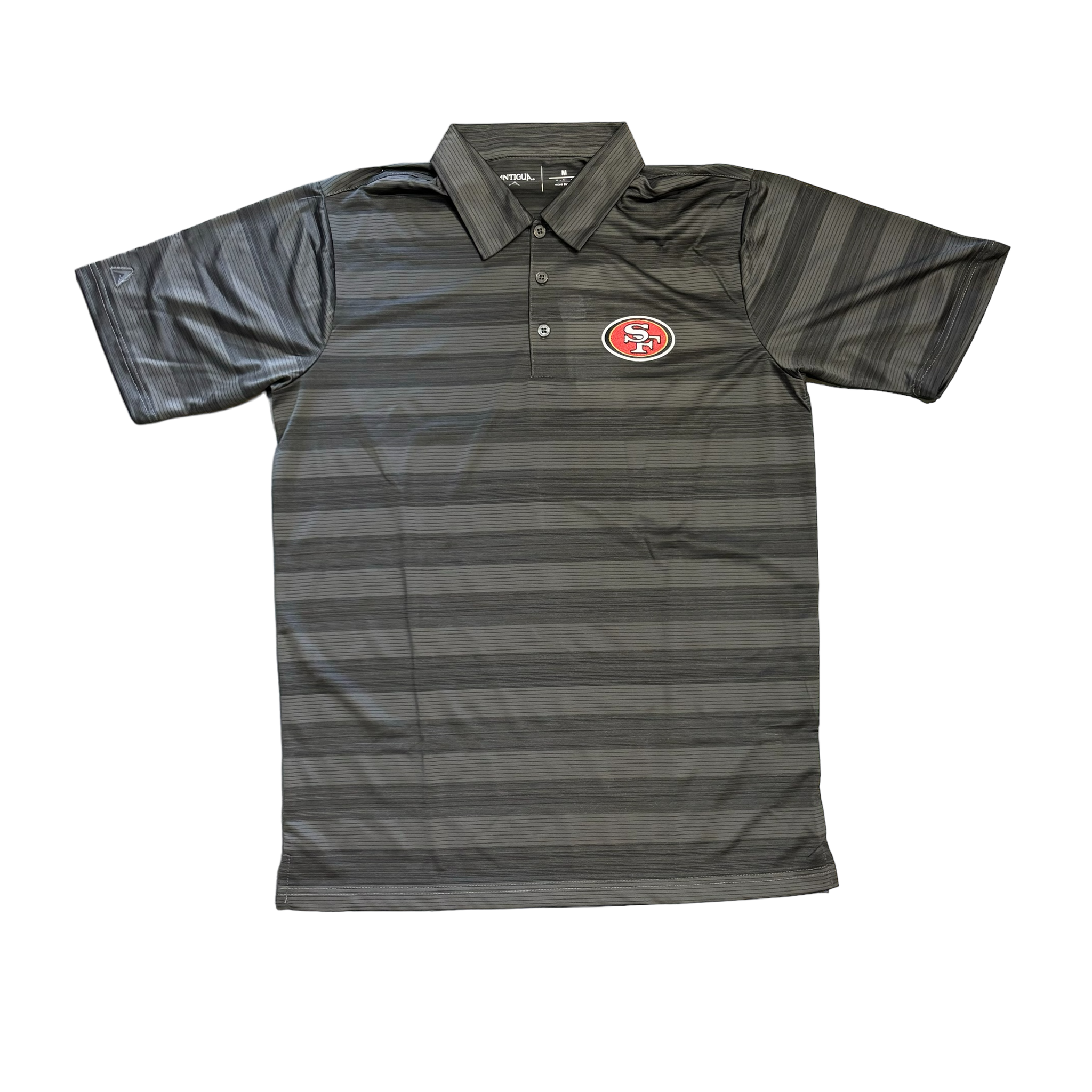 San Francisco 49ers Antigua Compass Polo - Charcoal