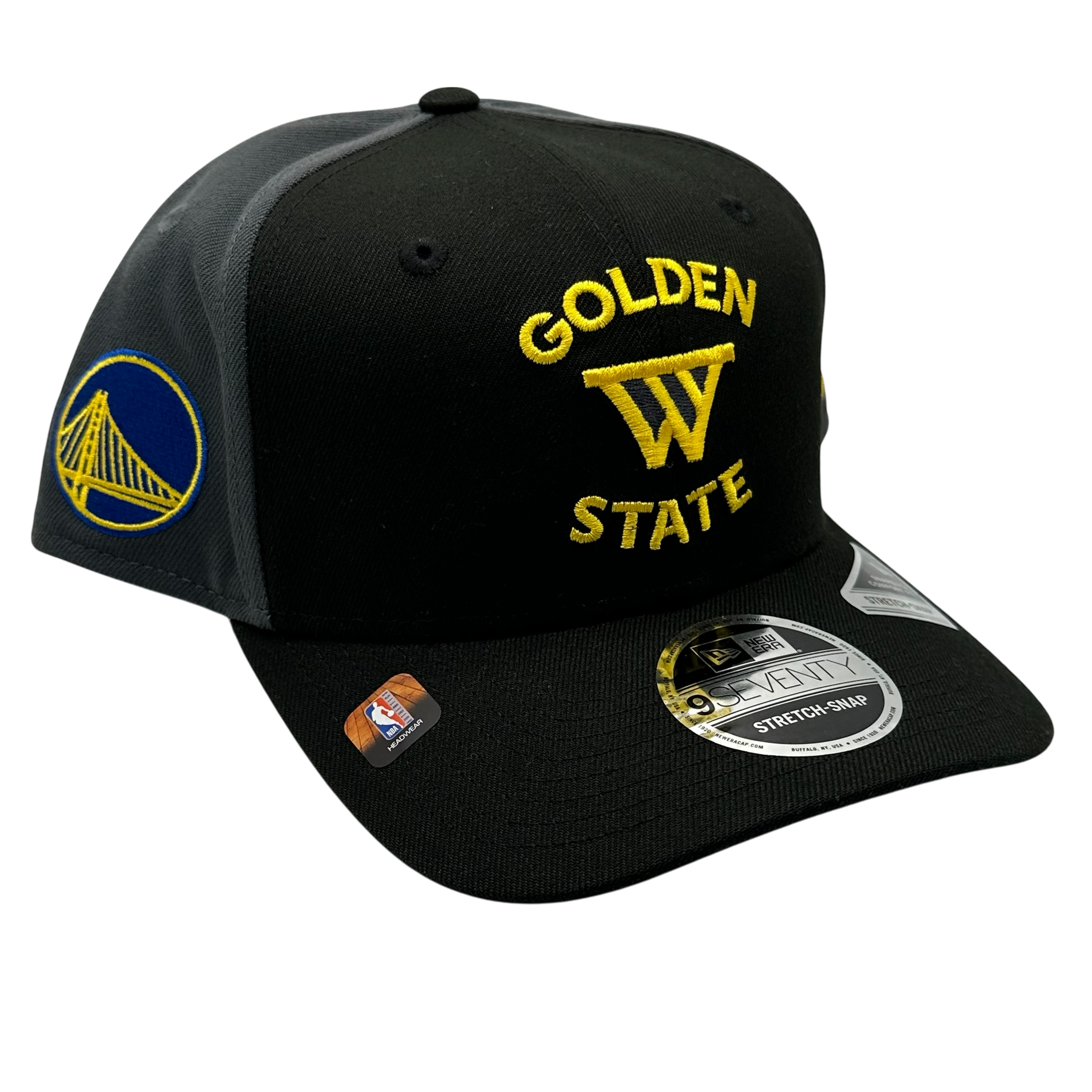 Golden State Warriors NBA 2024 Statement New Era 9SEVENTY Stretch-Snap Hat