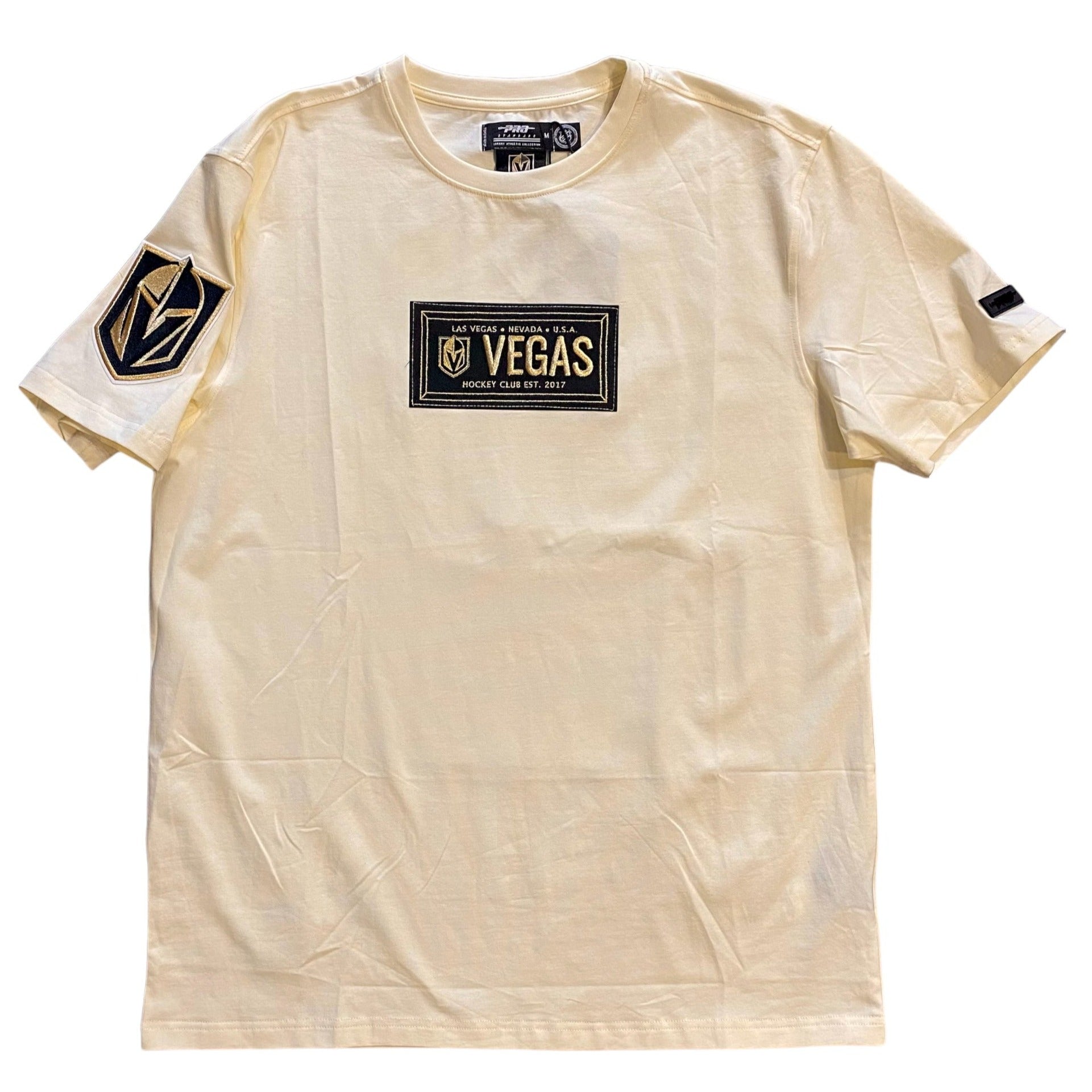 Vegas Golden Knights Club Member Badge T-shirt - Cream