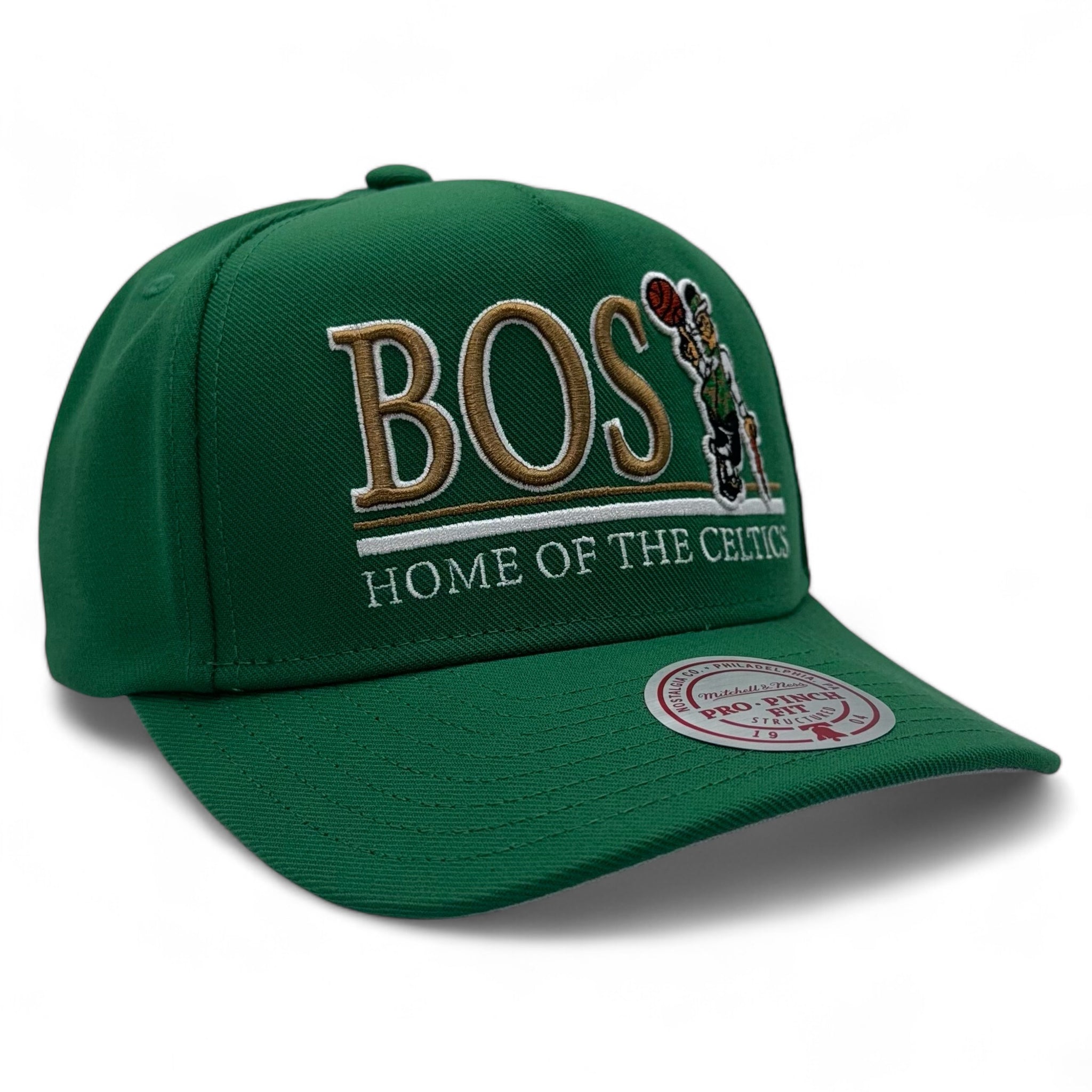 Boston Celtics Home Of Pro Pinch A-Frame Snapback Hat
