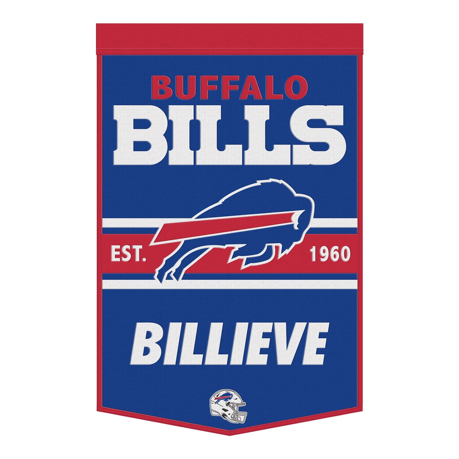 Buffalo Bills Primary Logo 24" x 38" Wool Banner