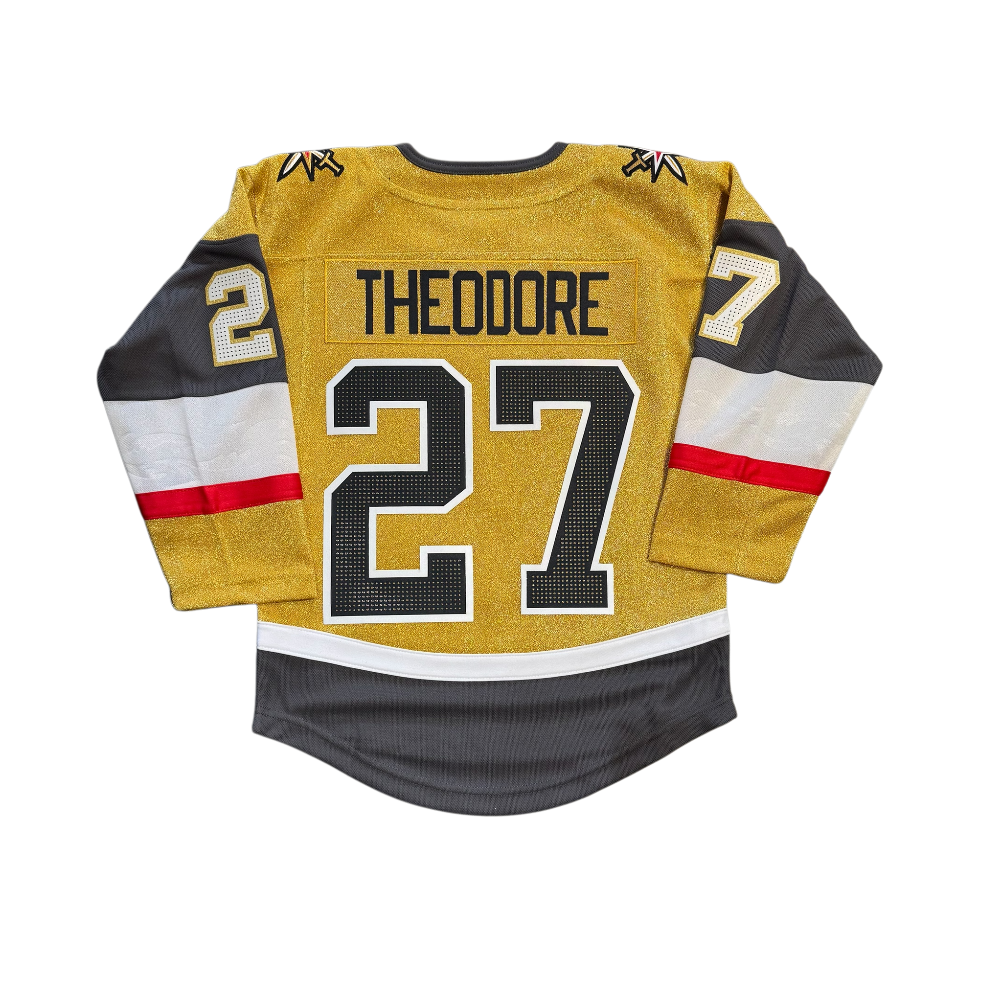 Vegas Golden Knights Shea Theodore #27 Gold Youth Home Jersey