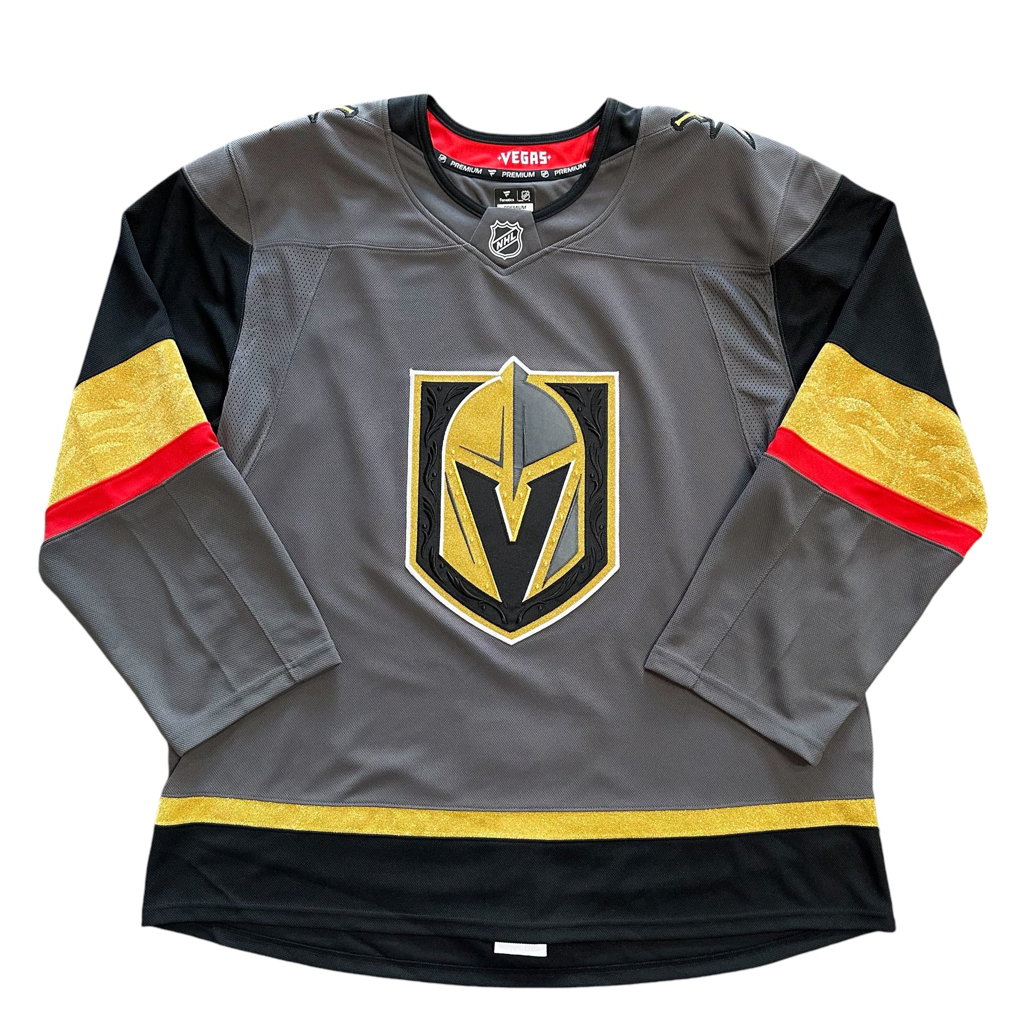 Vegas Golden Knights Fanatics Premium Blank Jersey - Gray ***