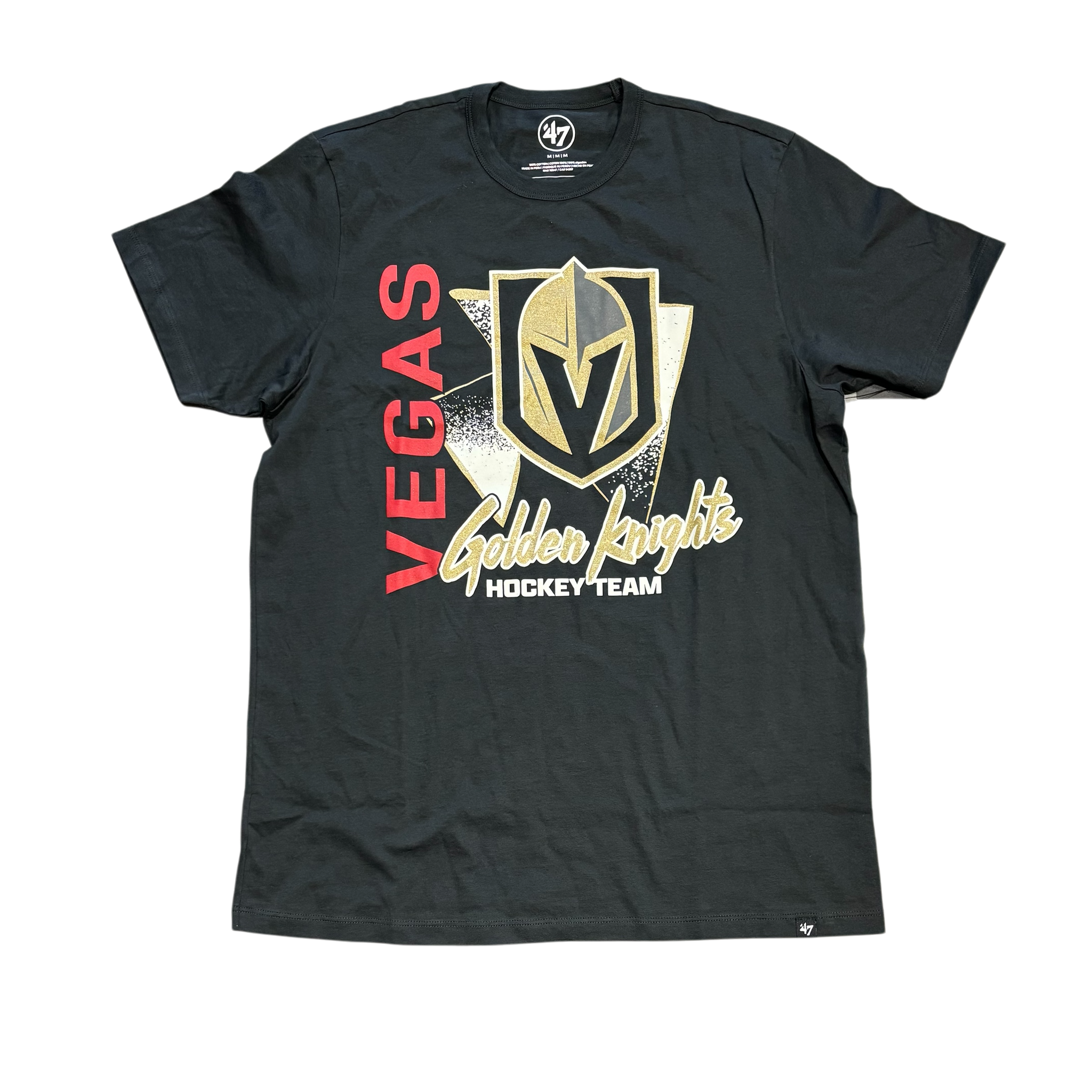 Vegas Golden Knights Men's '47 Radical Franklin T-Shirt - Flint Black