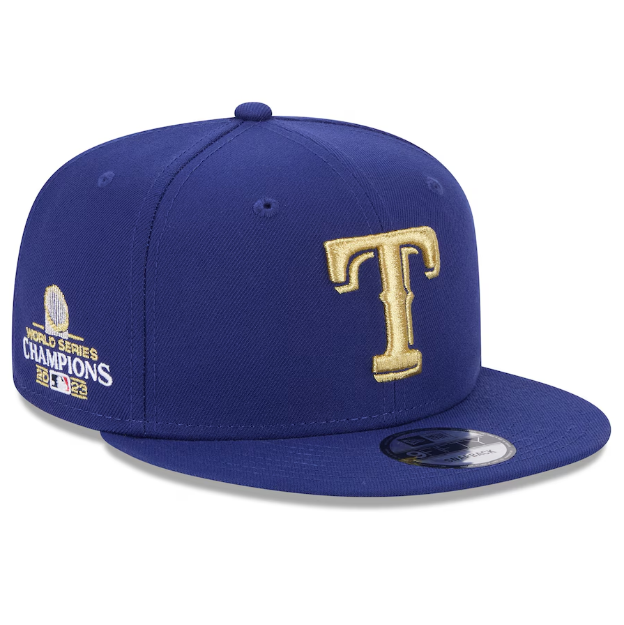 Texas Rangers New Era 2024 Gold Collection 9FIFTY Snapback Hat - Royal ***