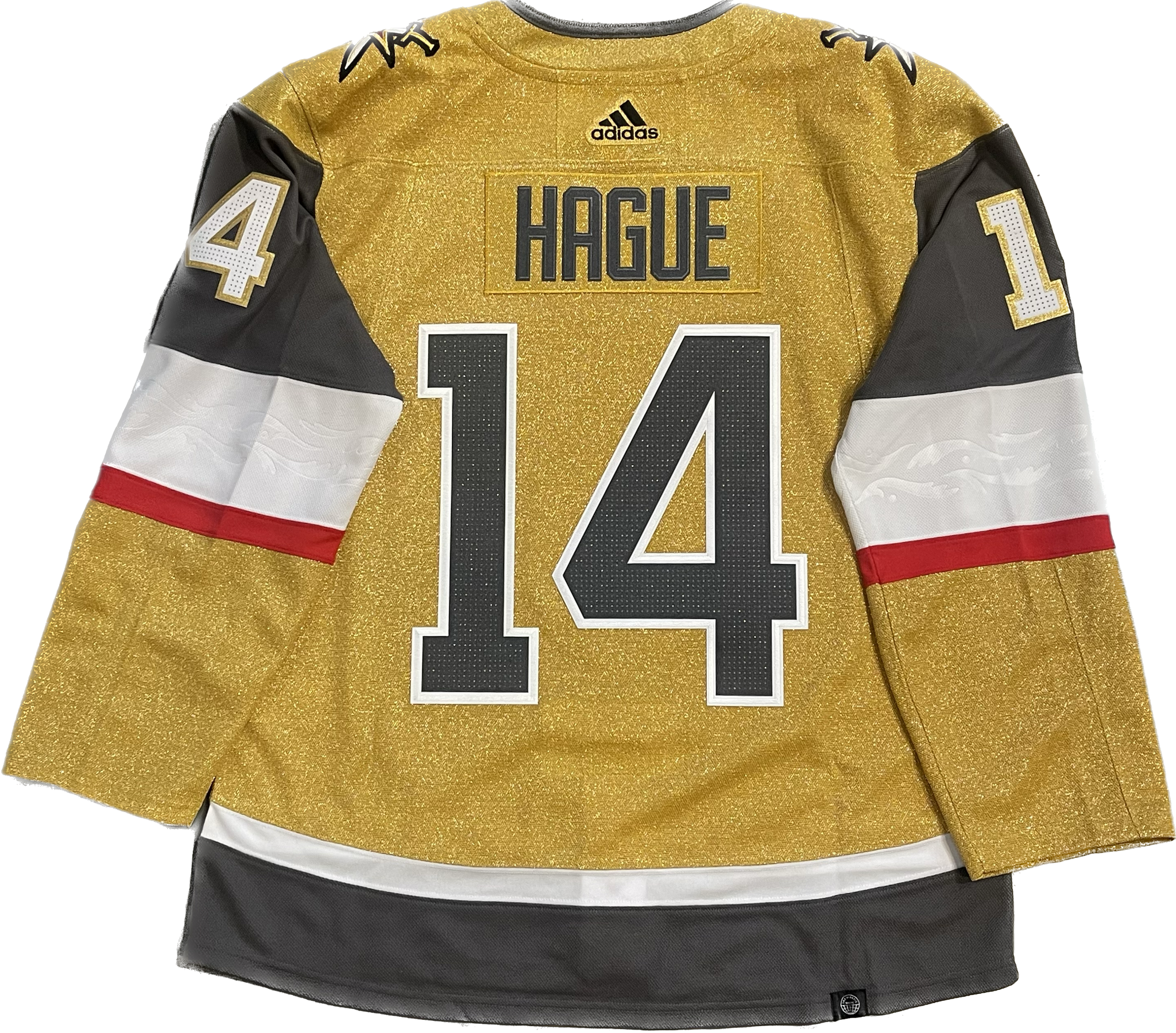Vegas Golden Knights Nicolas Hague #14 Men's Adidas Authentic Home Jersey - Gold ***