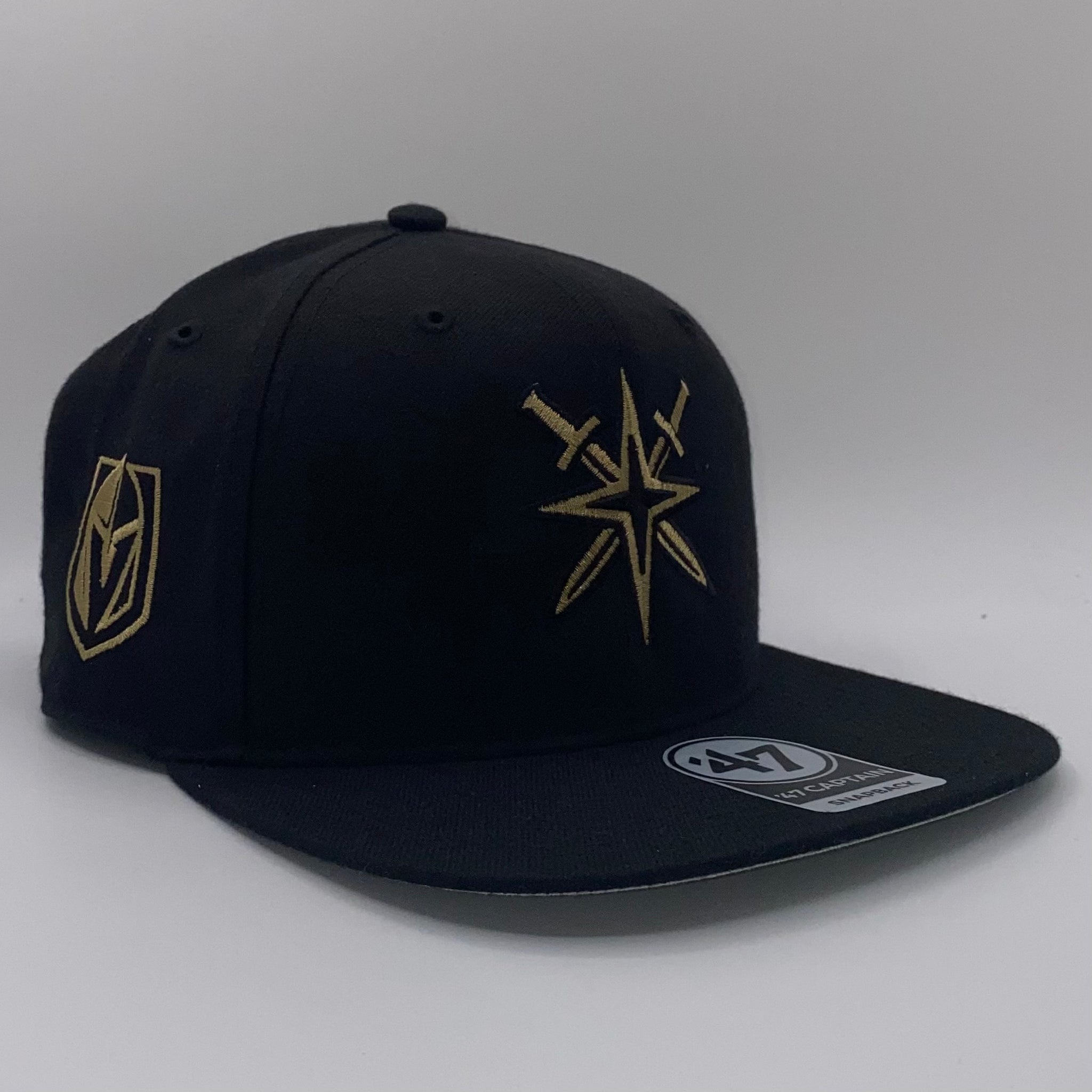 Vegas Golden Knights Gold Alternate Logo Snapback Hat