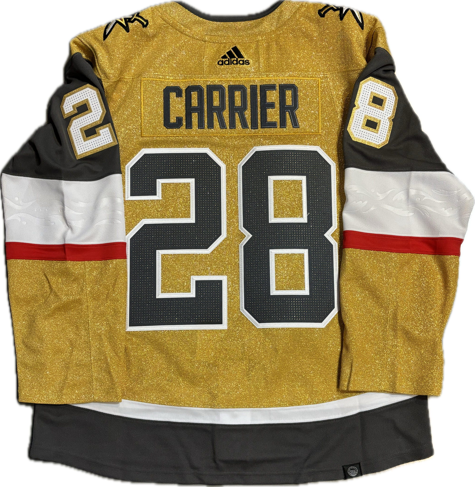 Vegas Golden Knights William Carrier #28 Men's Adidas Authentic Home Jersey - Gold ***