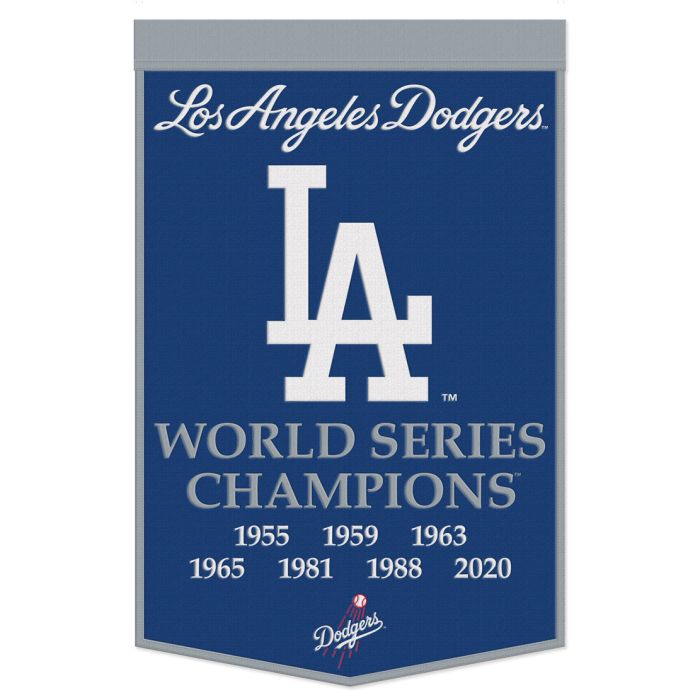 Los Angeles Dodgers World Series Championship 24" x 38" Wool Banner