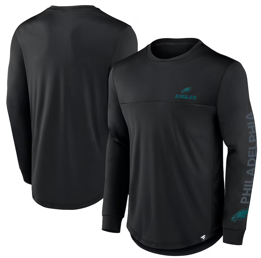 Philadelphia Eagles Blackout Long Sleeve T-Shirt ***