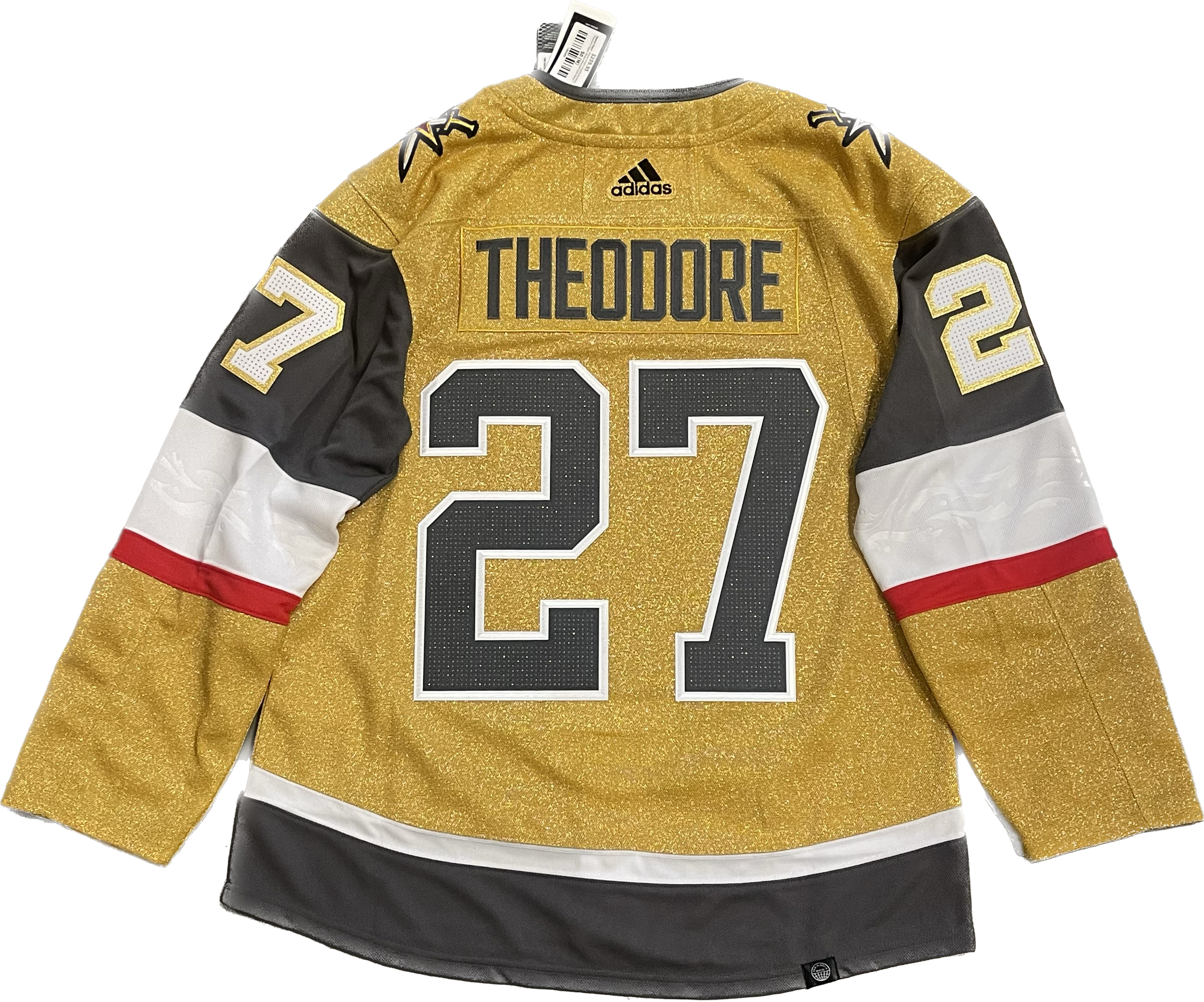Vegas Golden Knights Shea Theodore #27 Men's Adidas Authentic Home Jersey - Gold ***