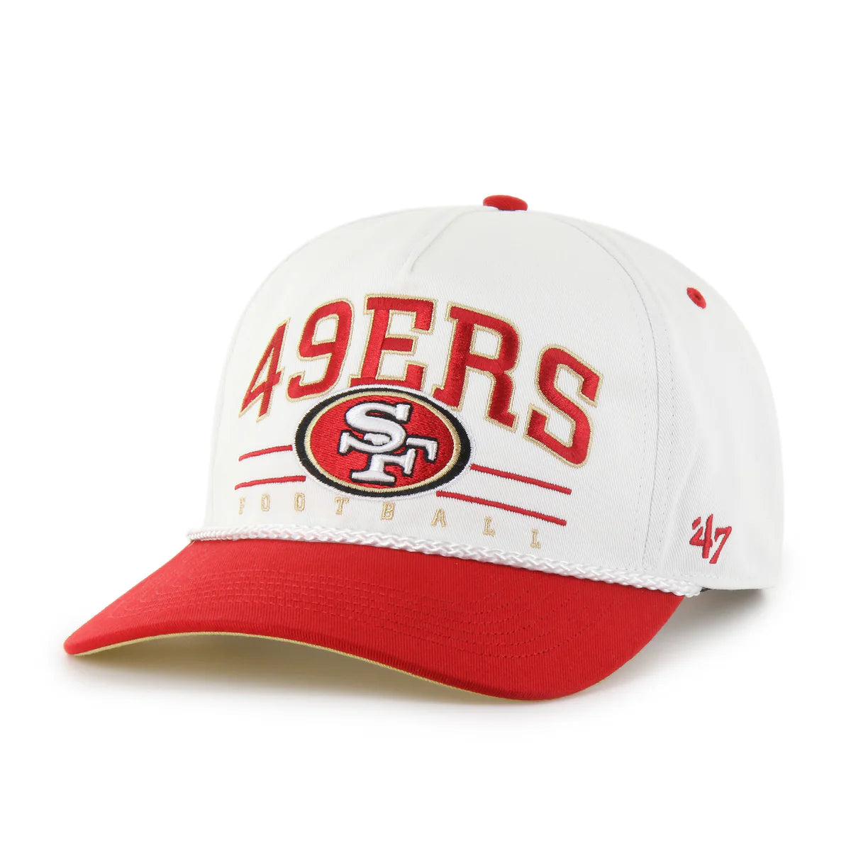 San Francisco 49ers '47 Roscoe Two Tone Hitch Adjustable Hat - White