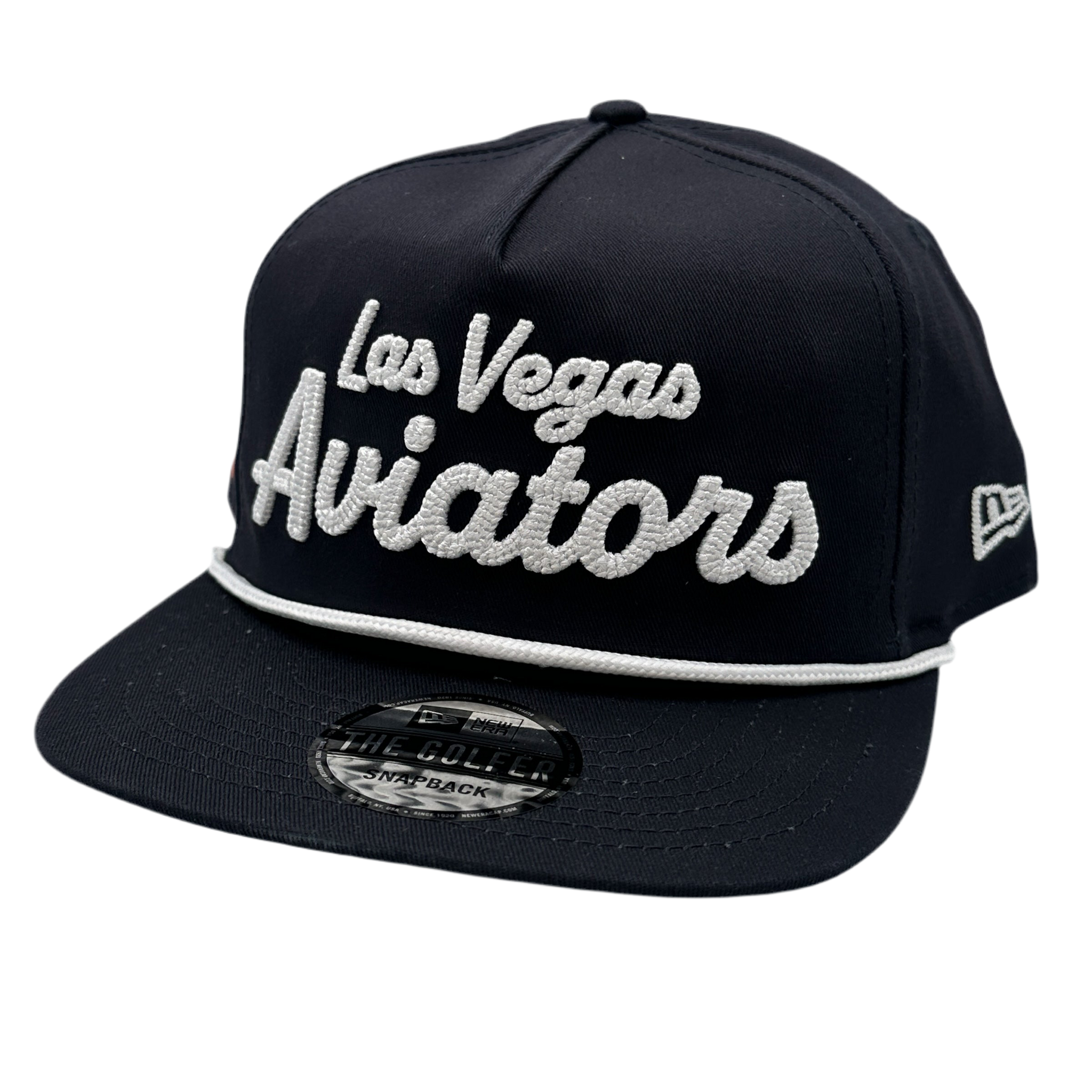 Las Vegas Aviators The Golfer Chain Stitched Snapback New Era Hat - Navy