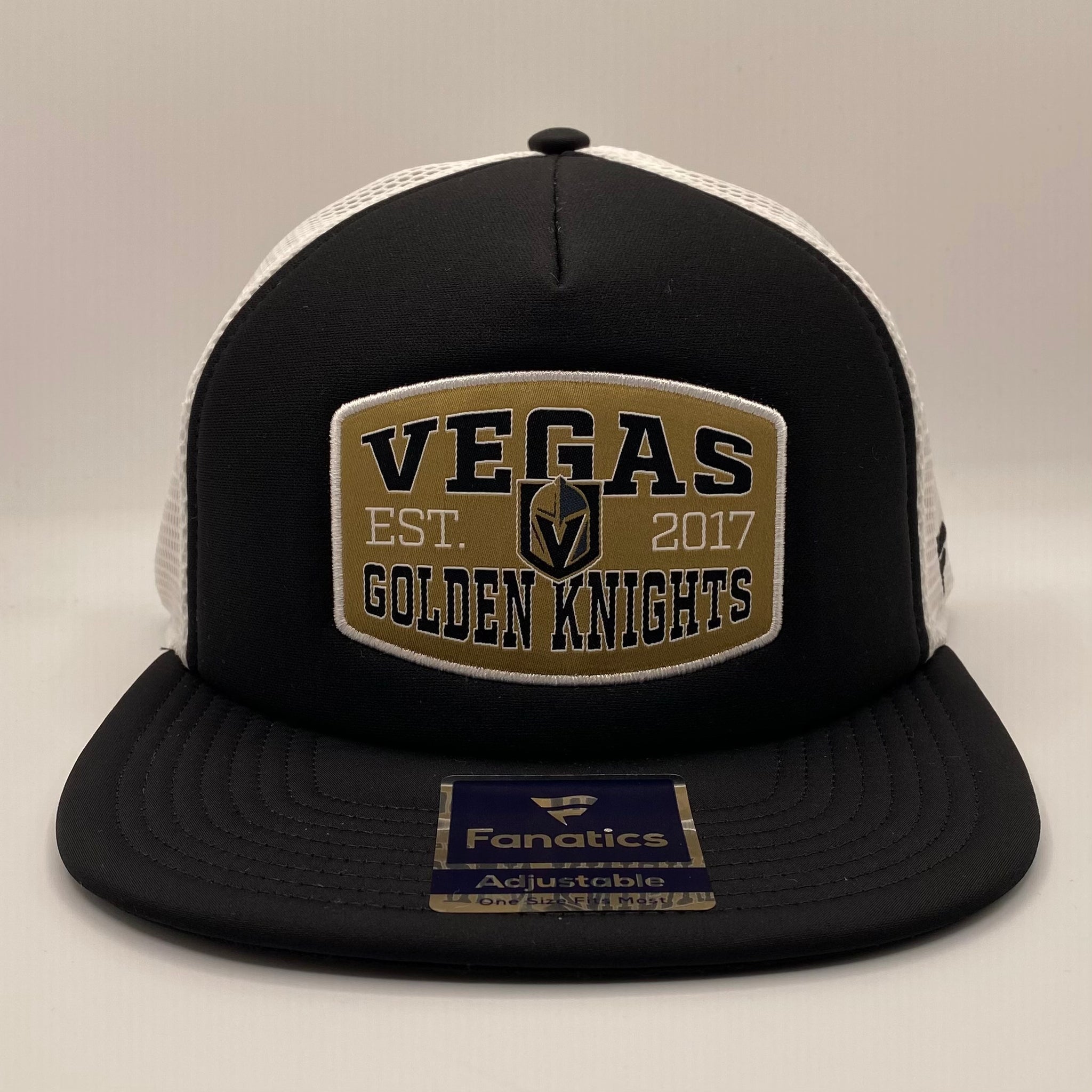 Truck It Las Vegas Golden Knights Trucker Mens Hat (Black/Gold)