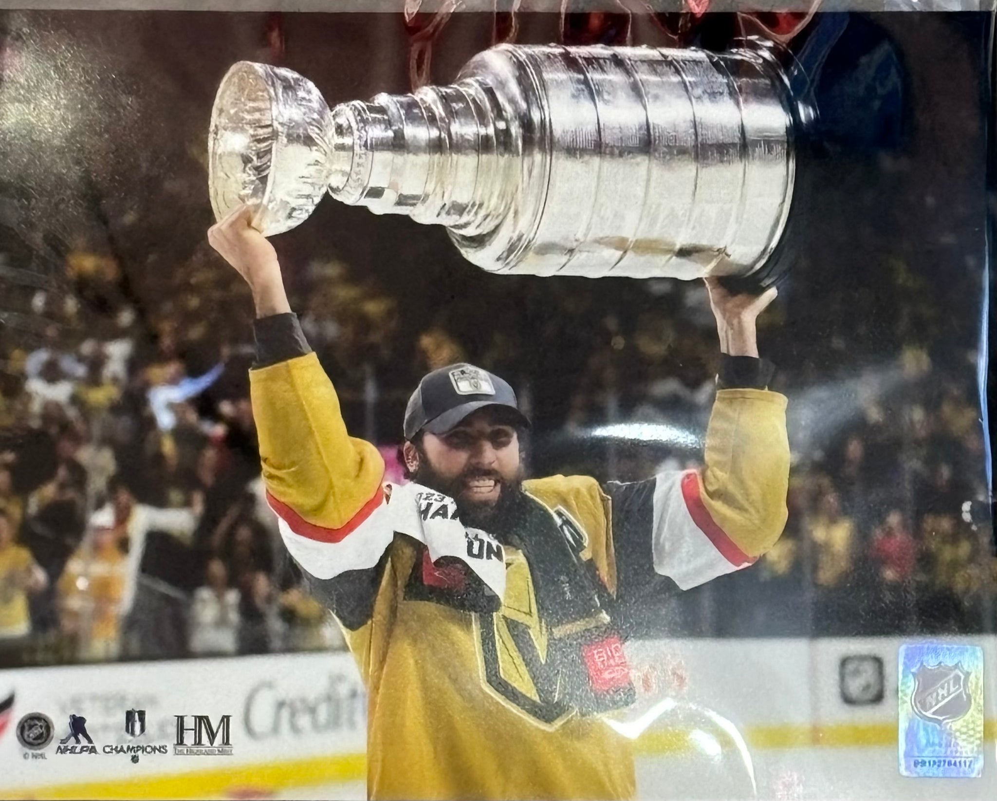 Michael Amadio Hoisting The Cup 8x10 Print Picture