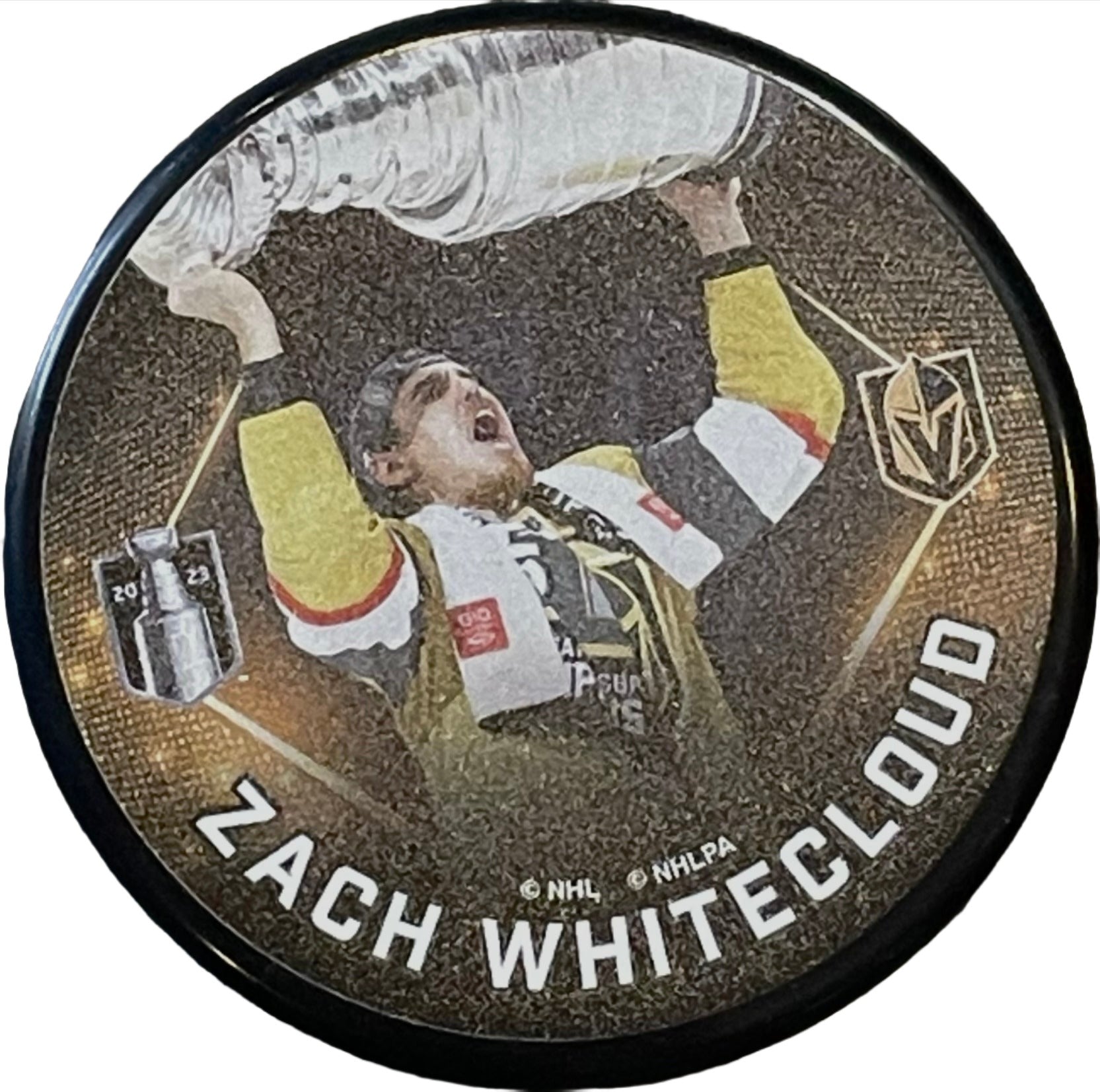 Vegas Golden Knights Zach Whitecloud Championship Puck