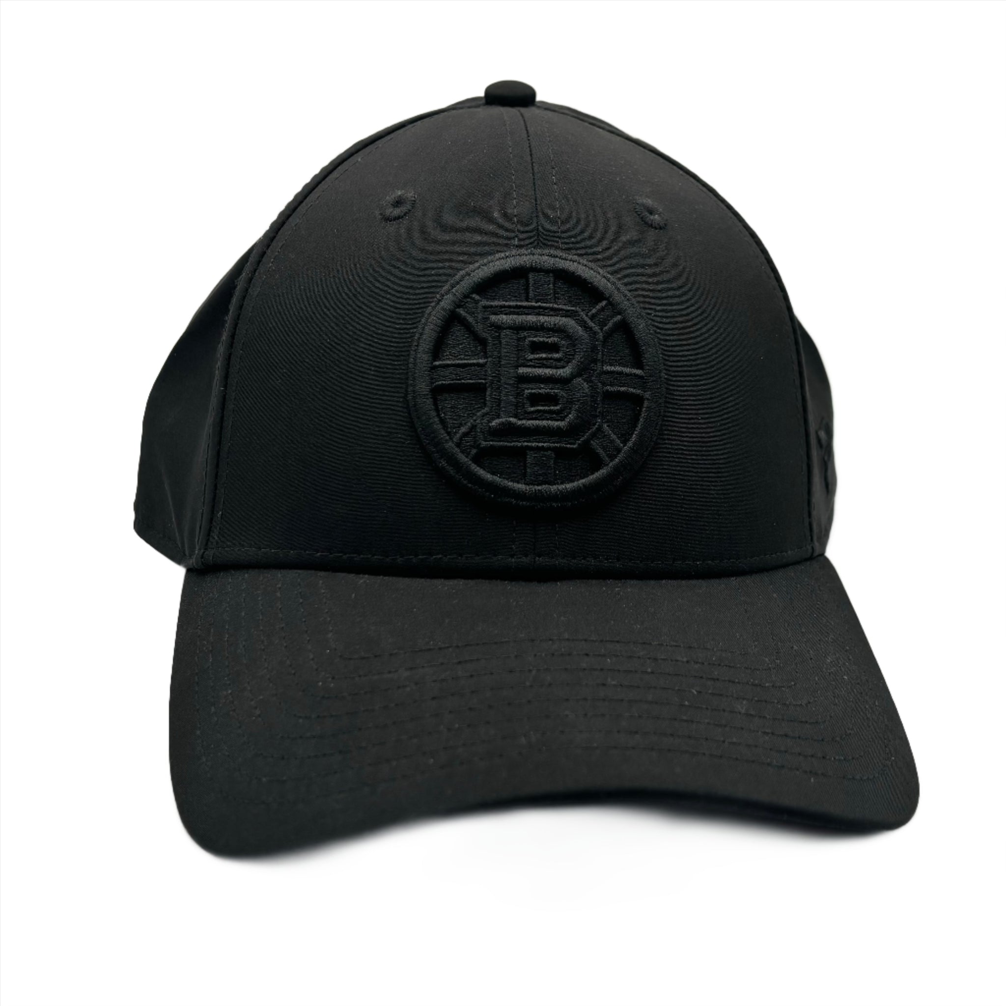 Boston Bruins Fanatics Black on Black Adjustable Hat
