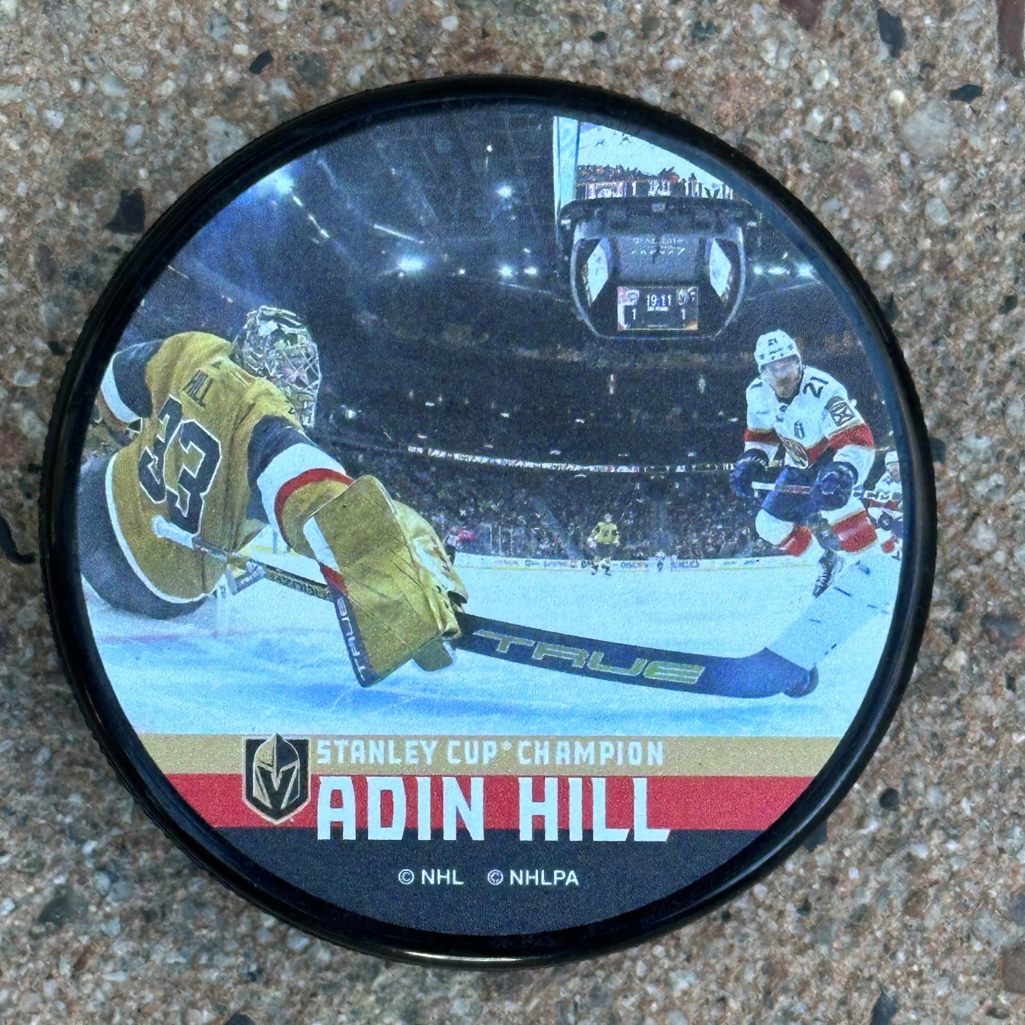 Vegas Golden Knights Adin Hill 'The Save' Puck