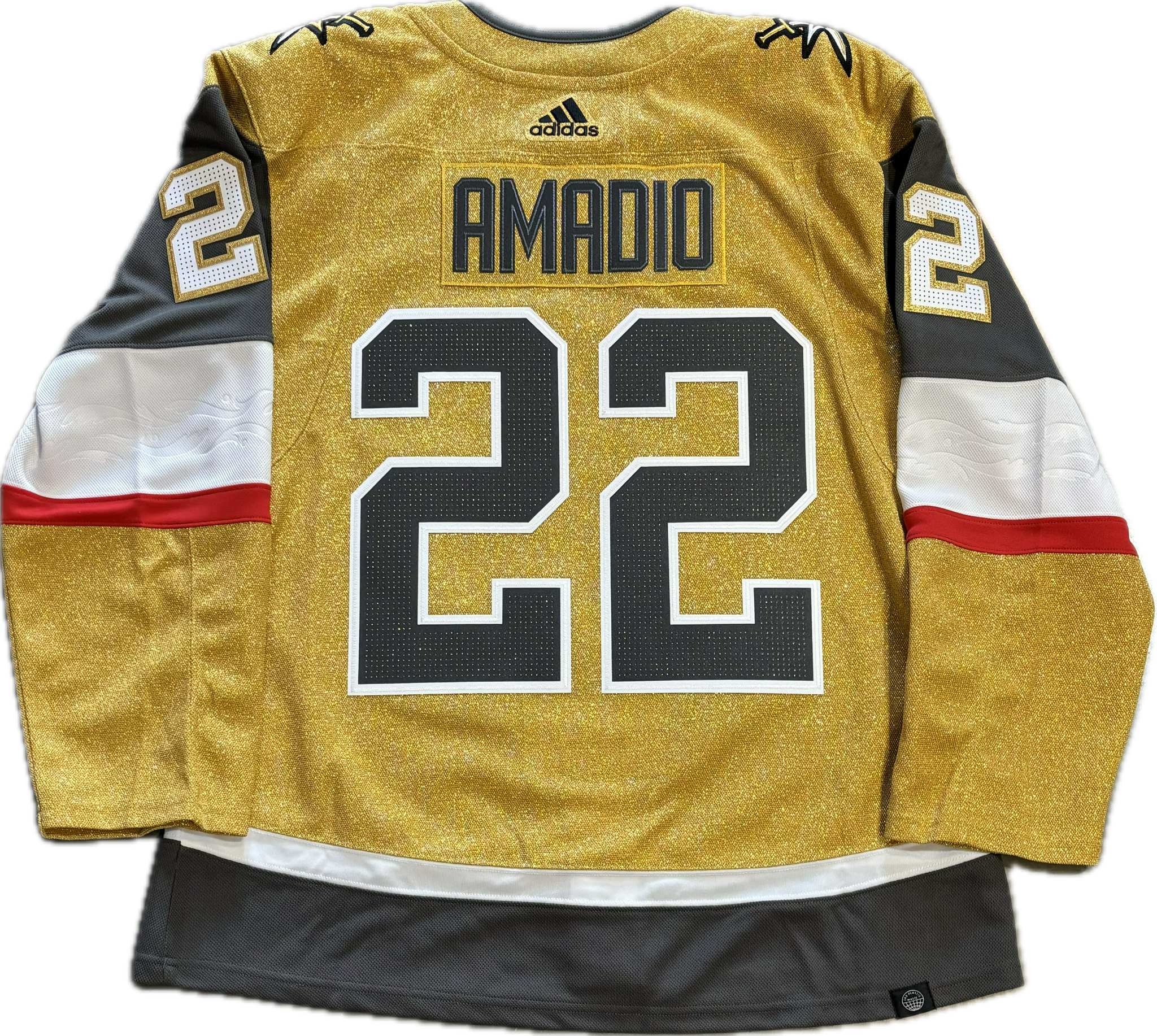 Vegas Golden Knights Michael Amadio #22 Authentic Adidas Home Jersey - Gold ***