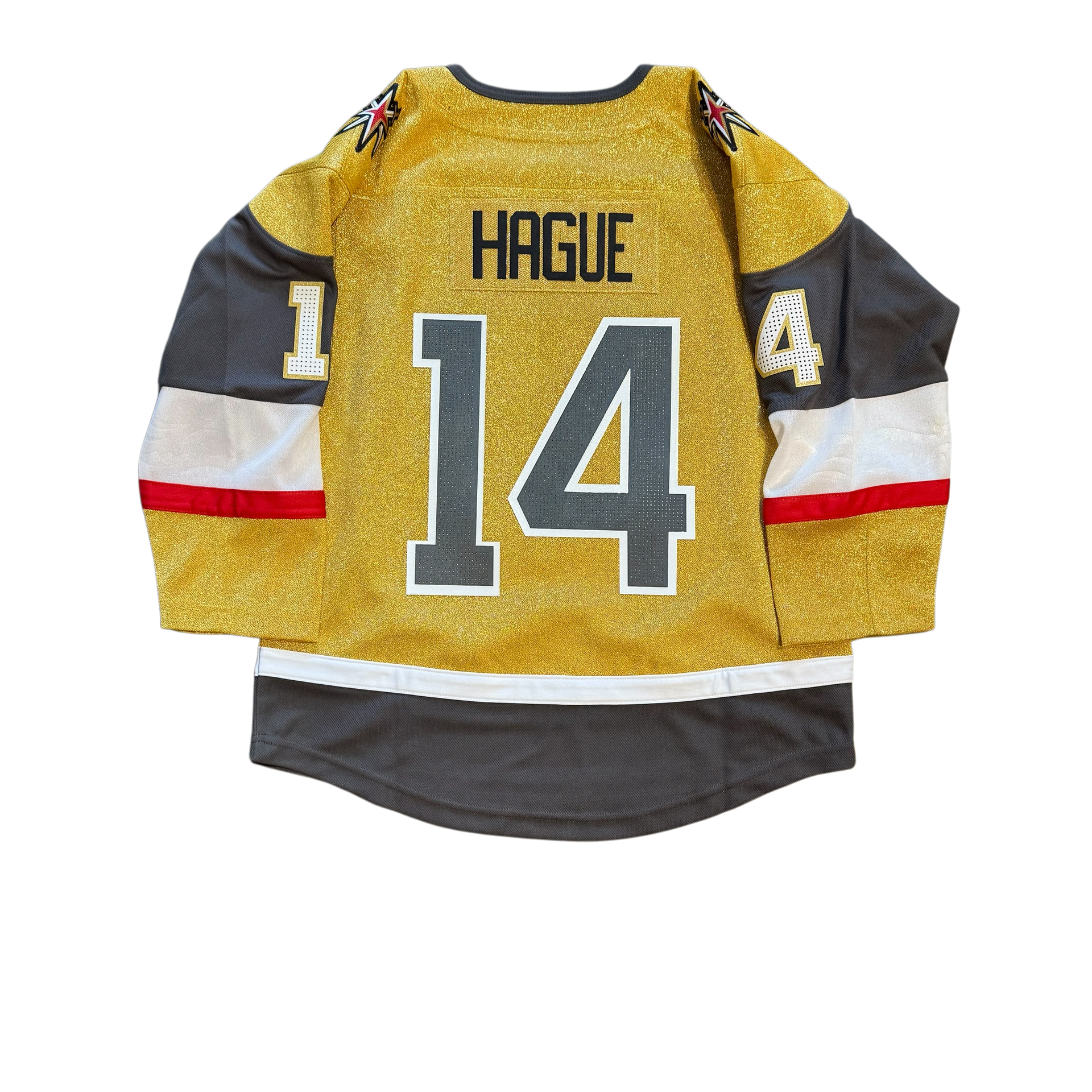 Vegas Golden Knights Nicolas Hague #14 Gold Youth Home Jersey