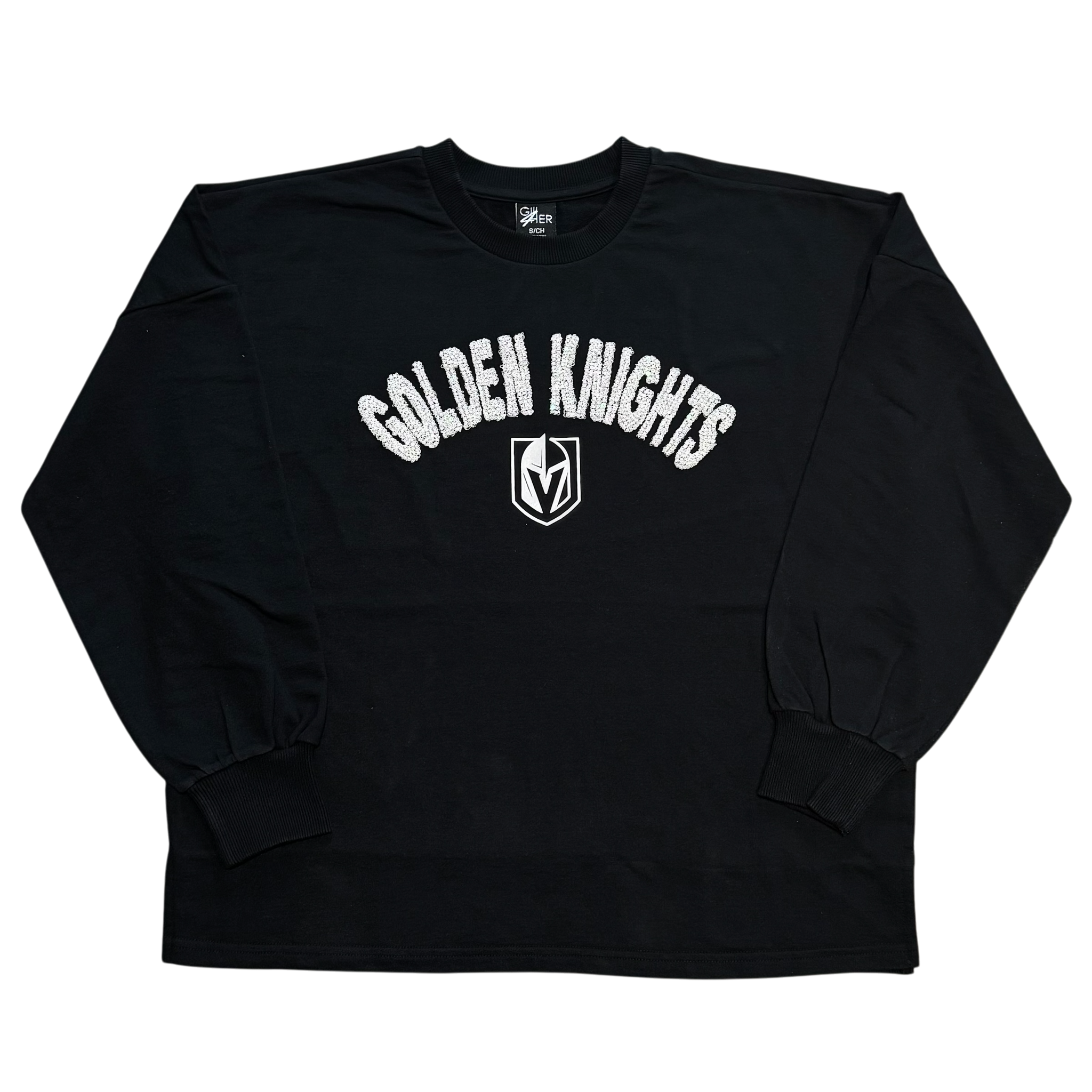 Vegas Golden Knights Women’s Sequin Chain Stitch Embroidery Sweatshirt