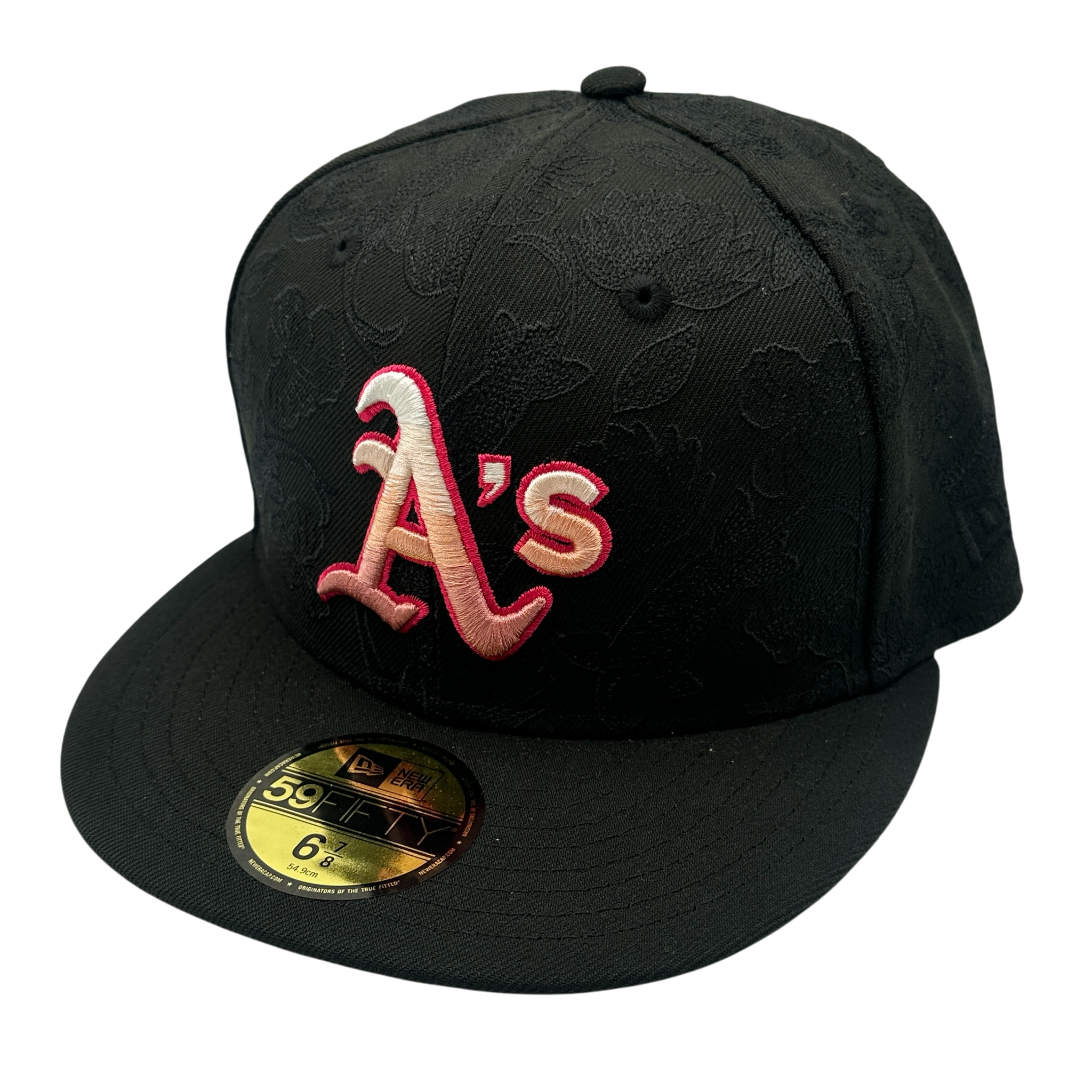 Oakland Athletics Tonal Koi New Era 59FIFTY Fitted Hat - Black