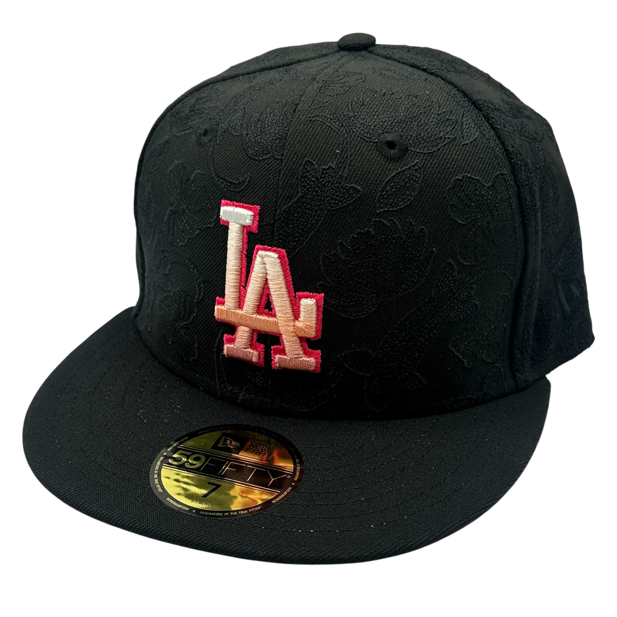 Los Angeles Dodgers Tonal Koi New Era 59FIFTY Fitted Hat - Black