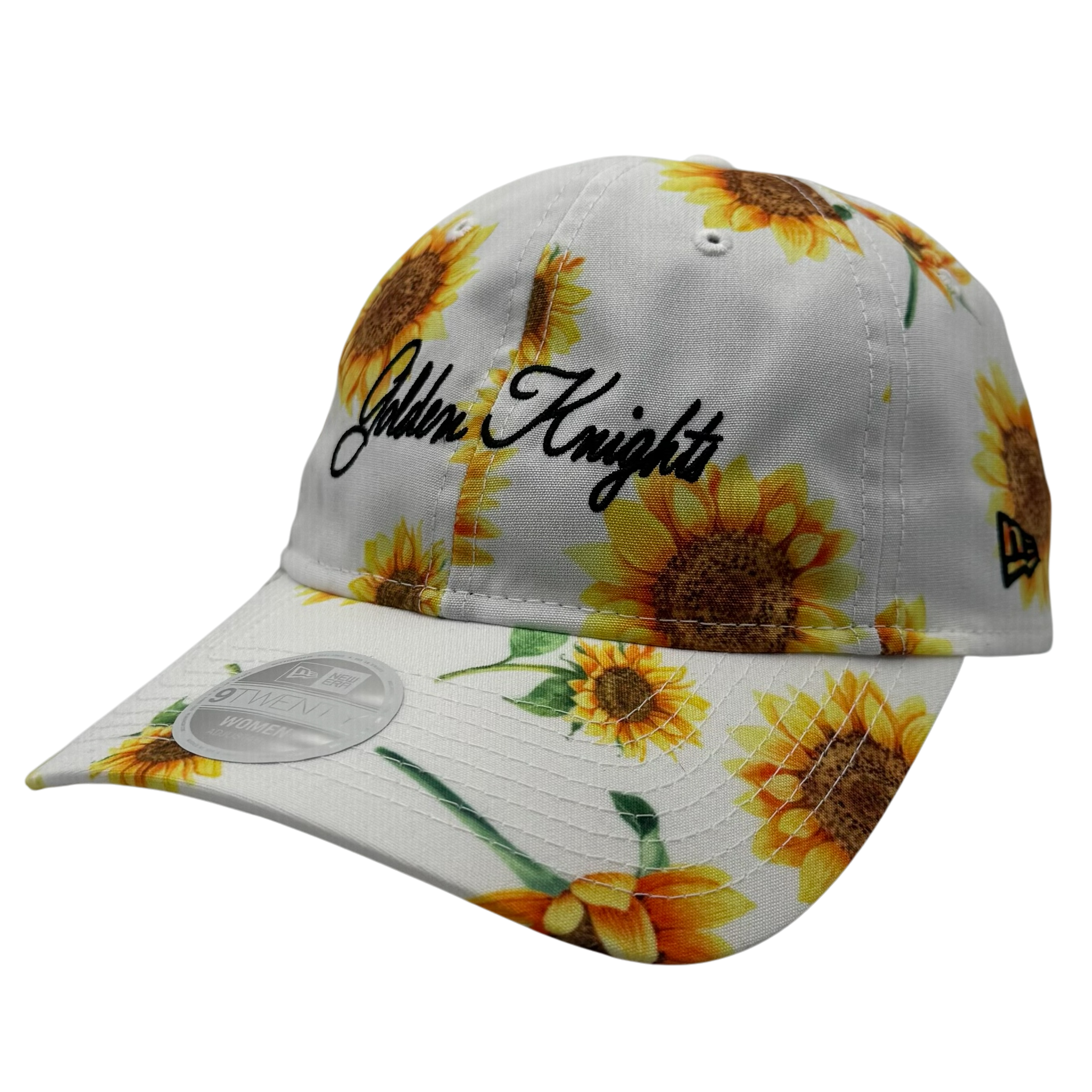Vegas Golden Knights Sunflower New Era 9TWENTY Adjustable Hat - White