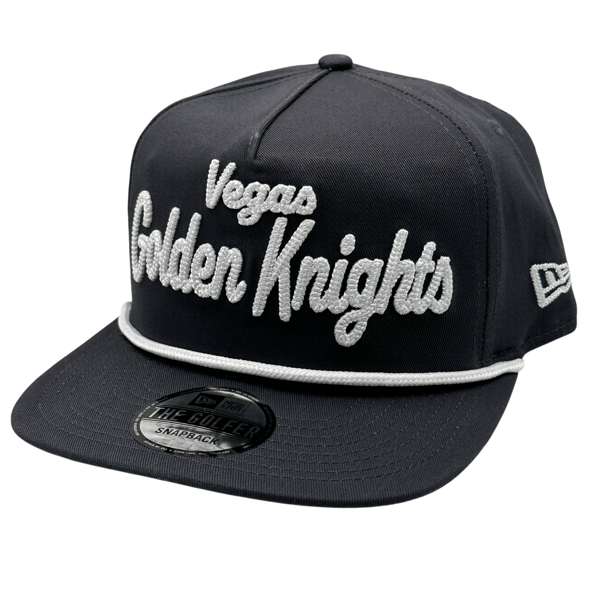 Vegas Golden Knights The Golfer Chain Stitched Snapback New Era Hat - Grey