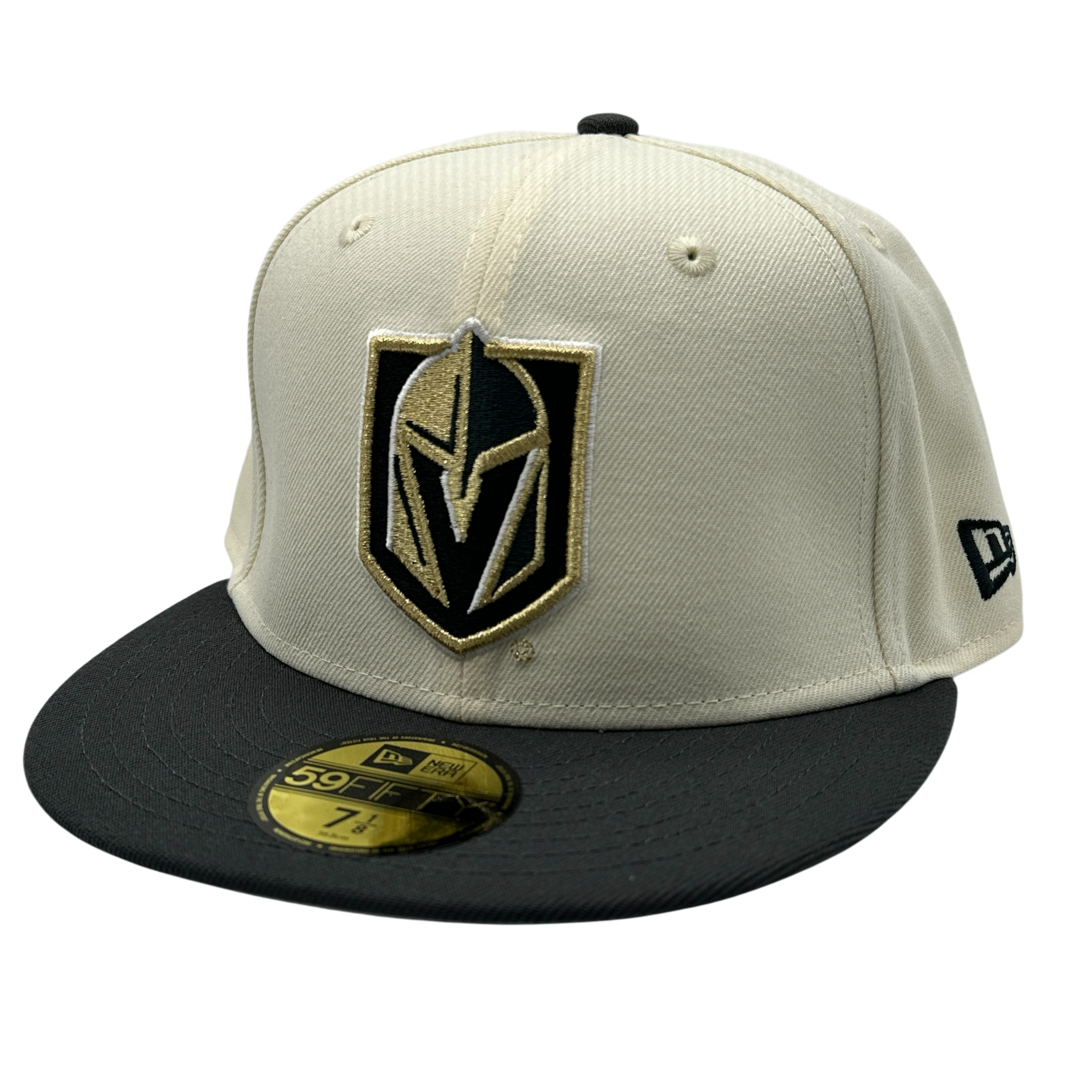 Vegas Golden Knights 59fifty Classic Two Tone Fitted Hat - Off White