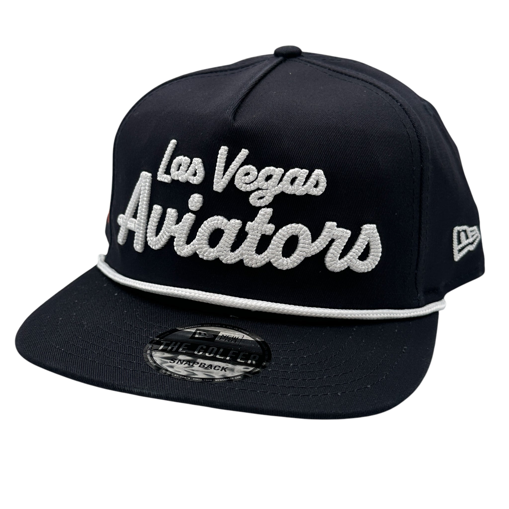 Las Vegas Aviators The Golfer Chain Stitched Snapback New Era Hat - Navy