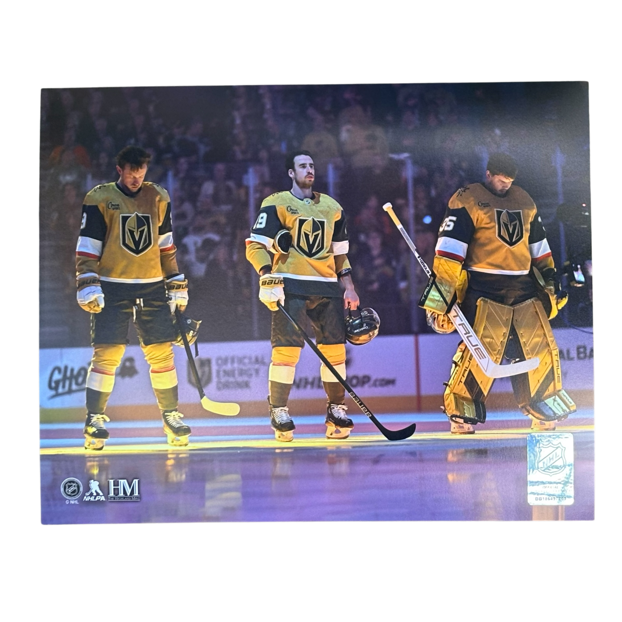 Vegas Golden Knights Welcome Back Line Up 8x10 Photo
