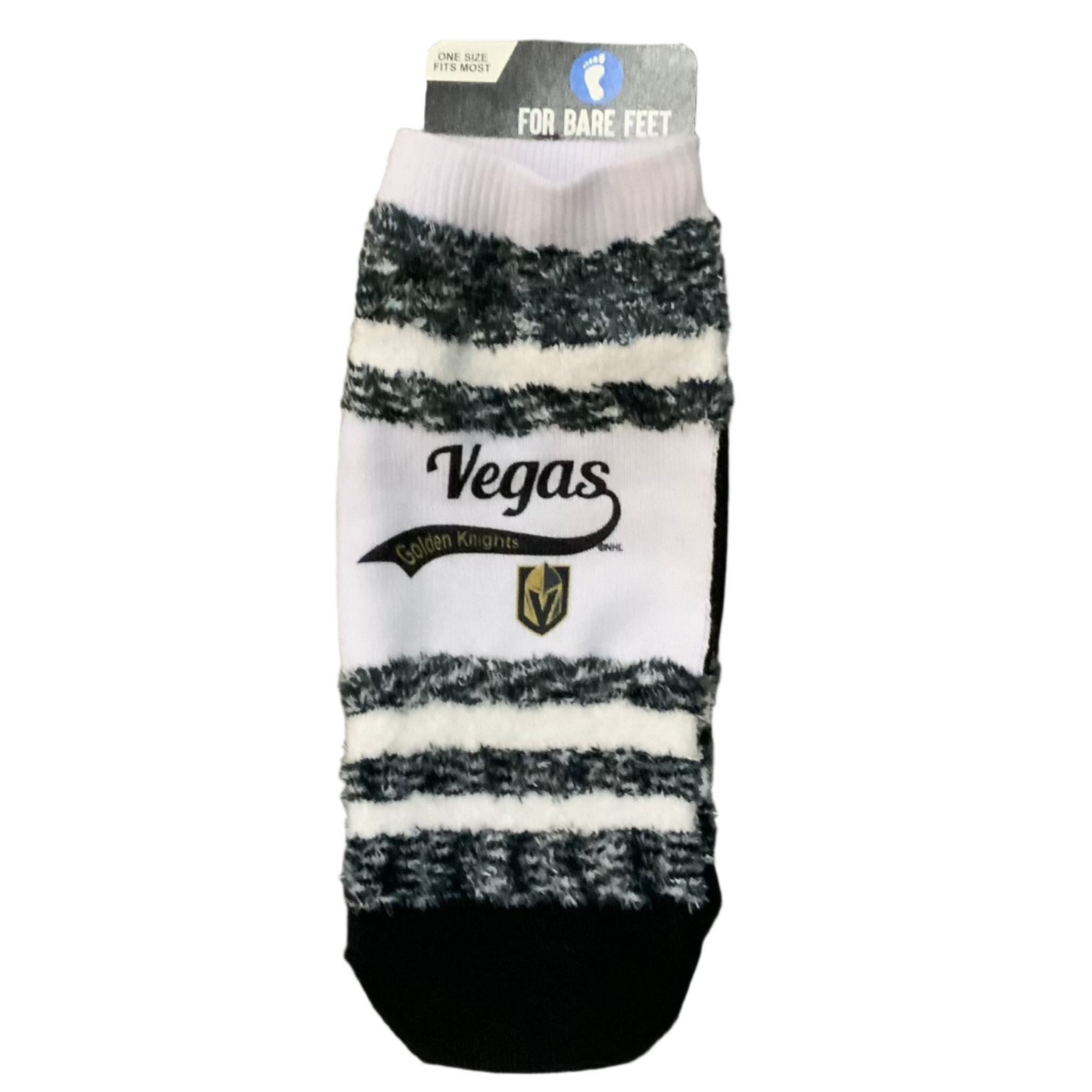 Golden Knights Block Stripe Socks - White/Black