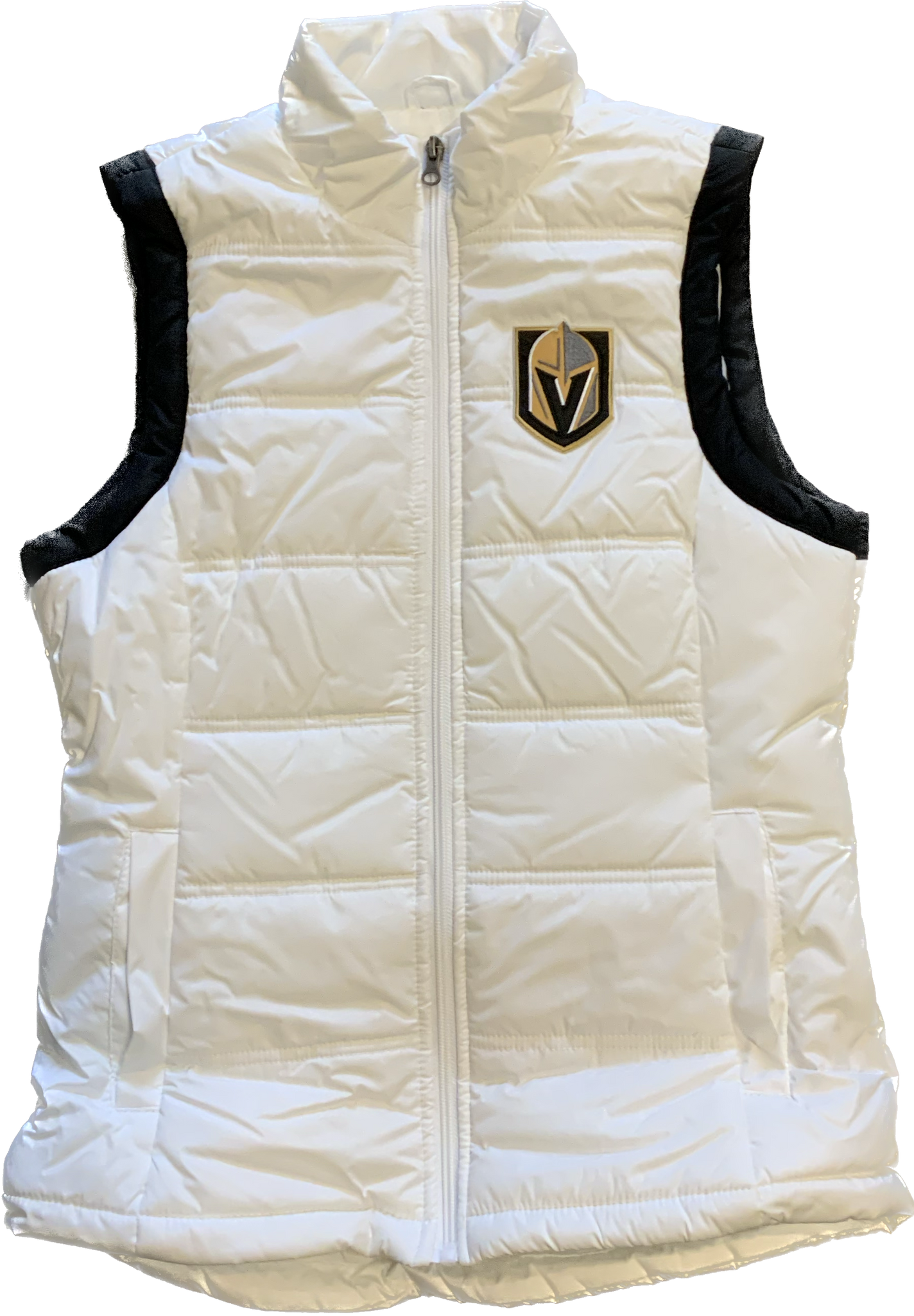 Vegas Golden Knights Women's White Full-Zip Down Vest