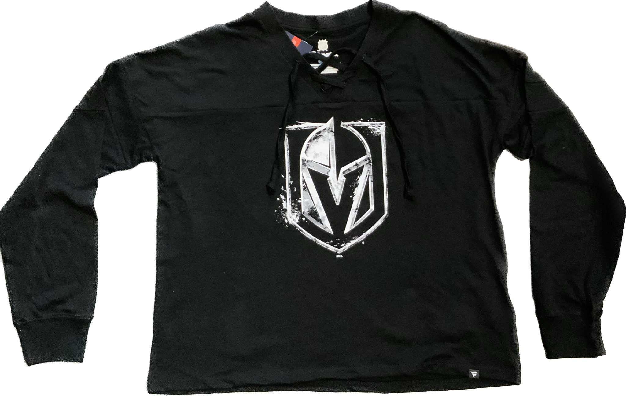 Vegas Golden Knights Women's Ice Shield Logo Lace Up Long Sleeve