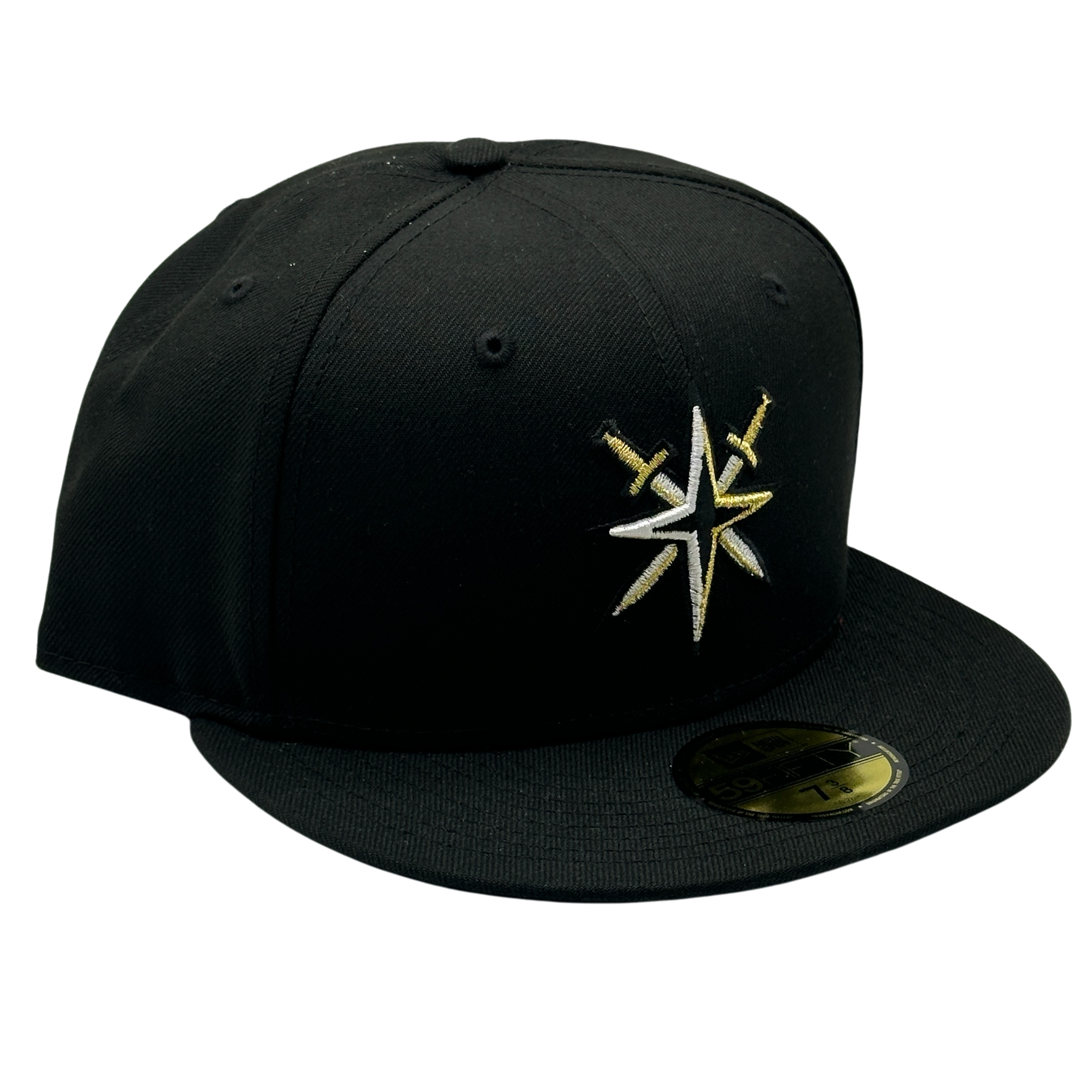 Vegas Golden Knights Shatterstar Alternate Star Logo New Era 59FIFTY Fitted Hat - Black