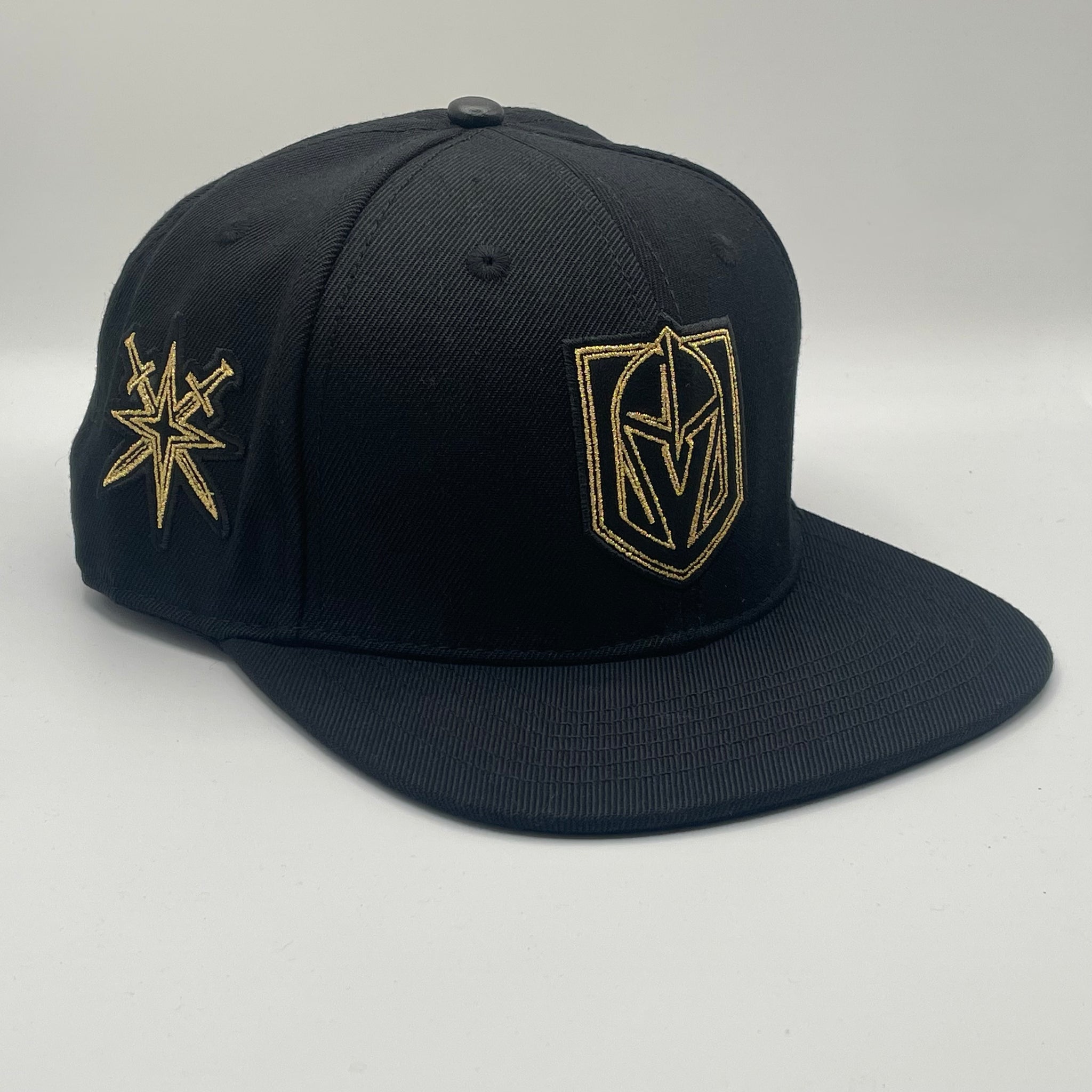 Vegas Golden Knights Gold Fine Line Work Snapback Hat