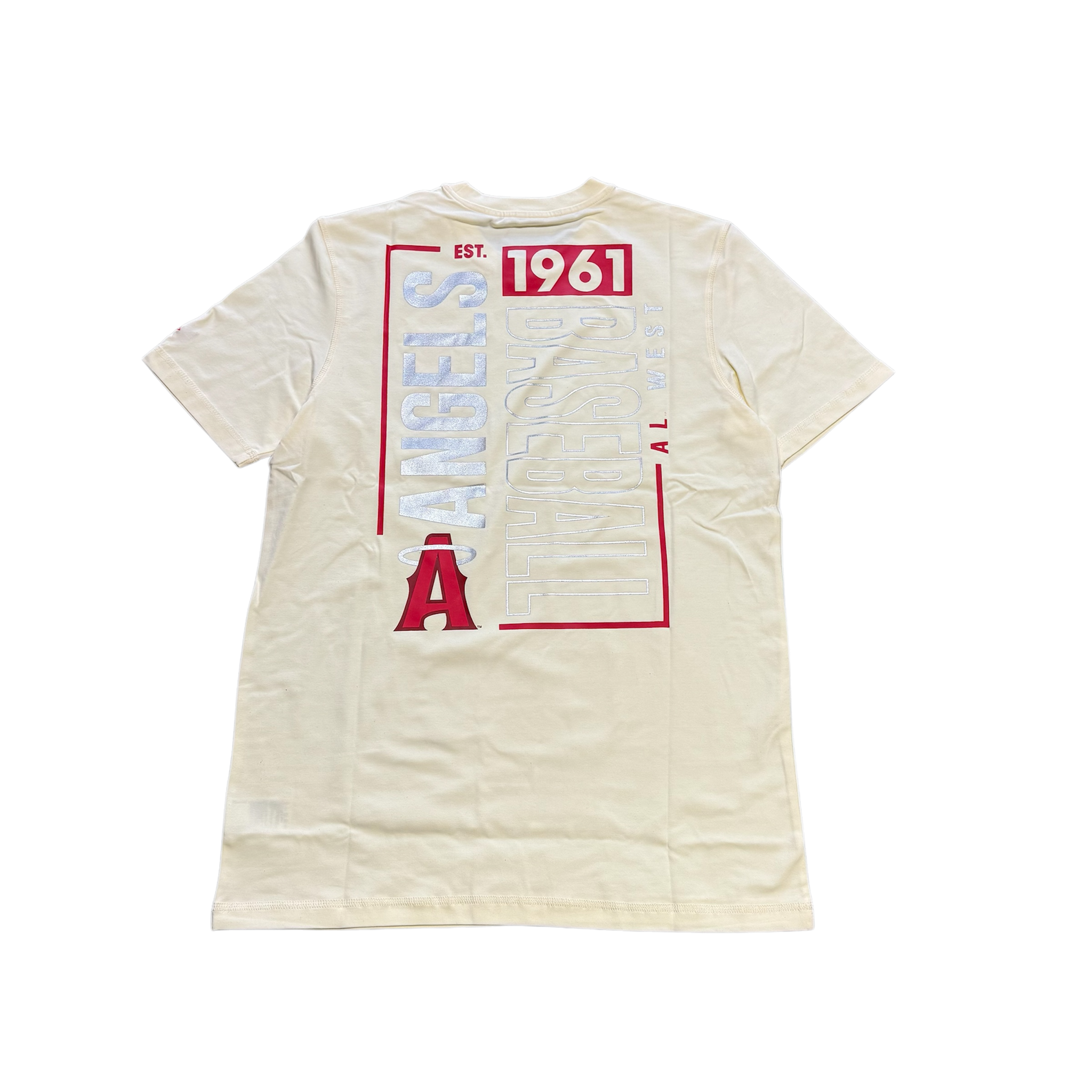 Anaheim Angels Mens New Era 1951 City Connect T-Shirt - Cream