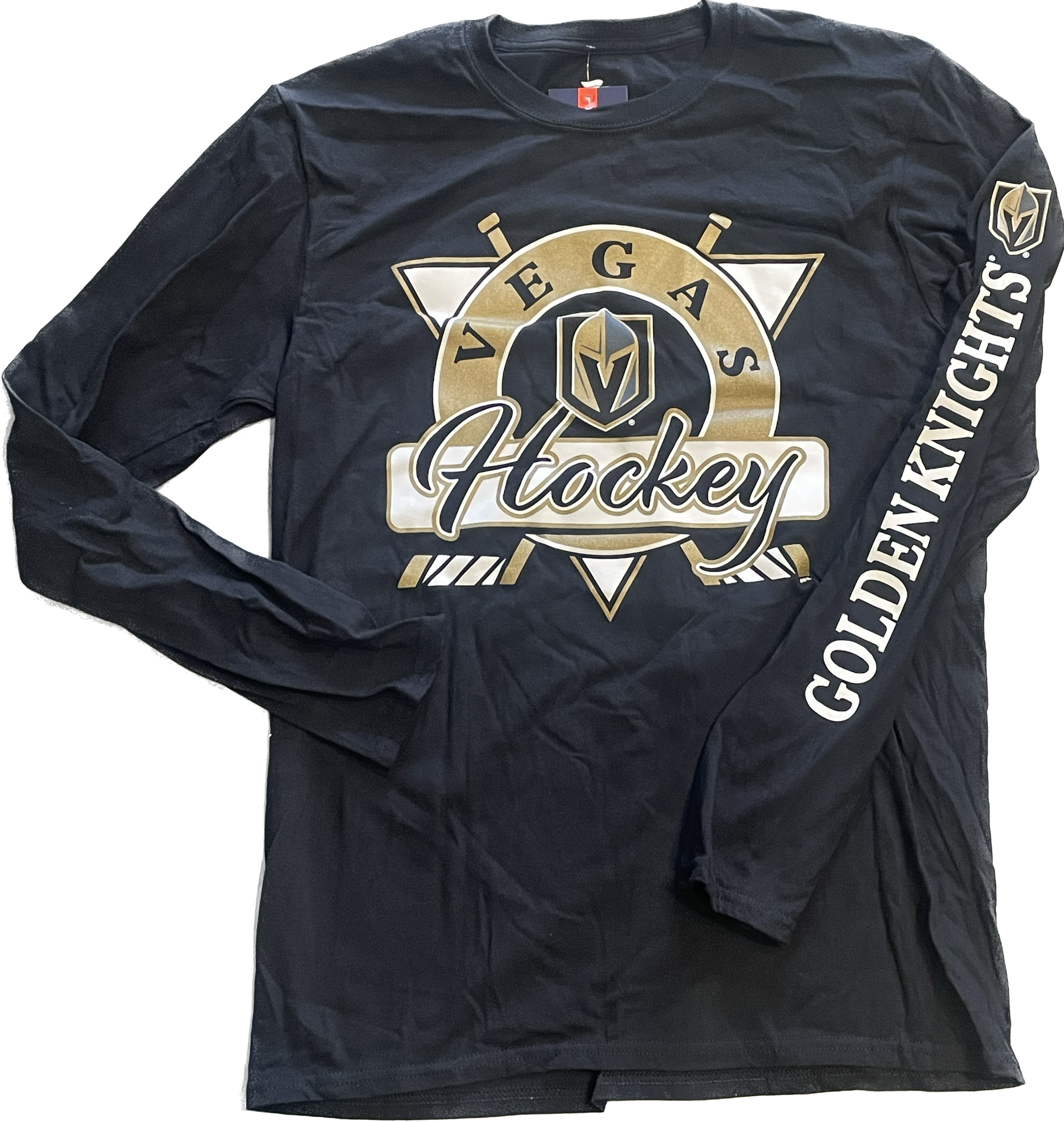 Vegas Golden Knights Fanatics Branded Smooth Sailing Long Sleeve T-Shirt - Black