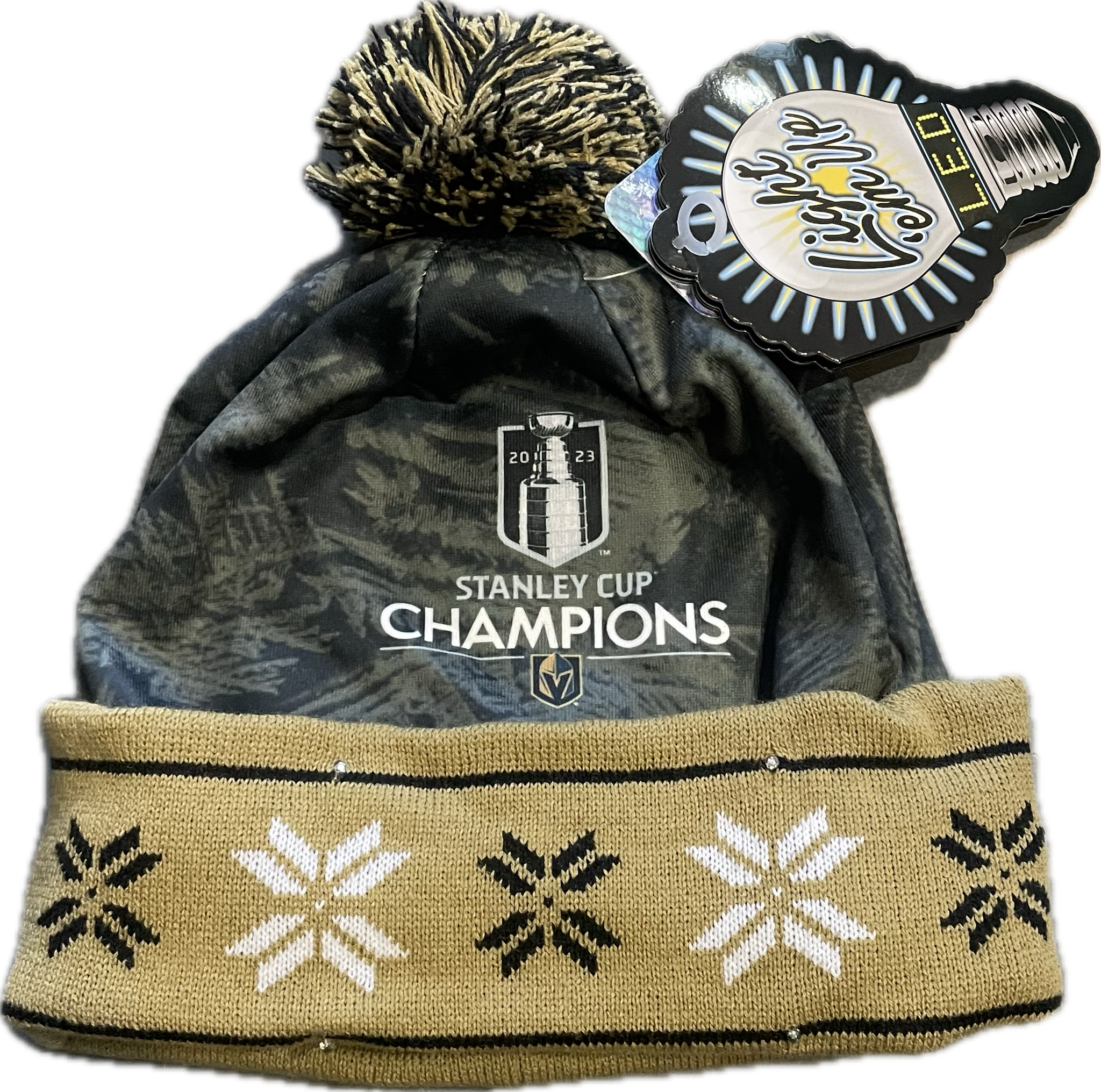 Vegas Golden Knights 2023 Stanley Cup Champions Light-up Knit Beanie