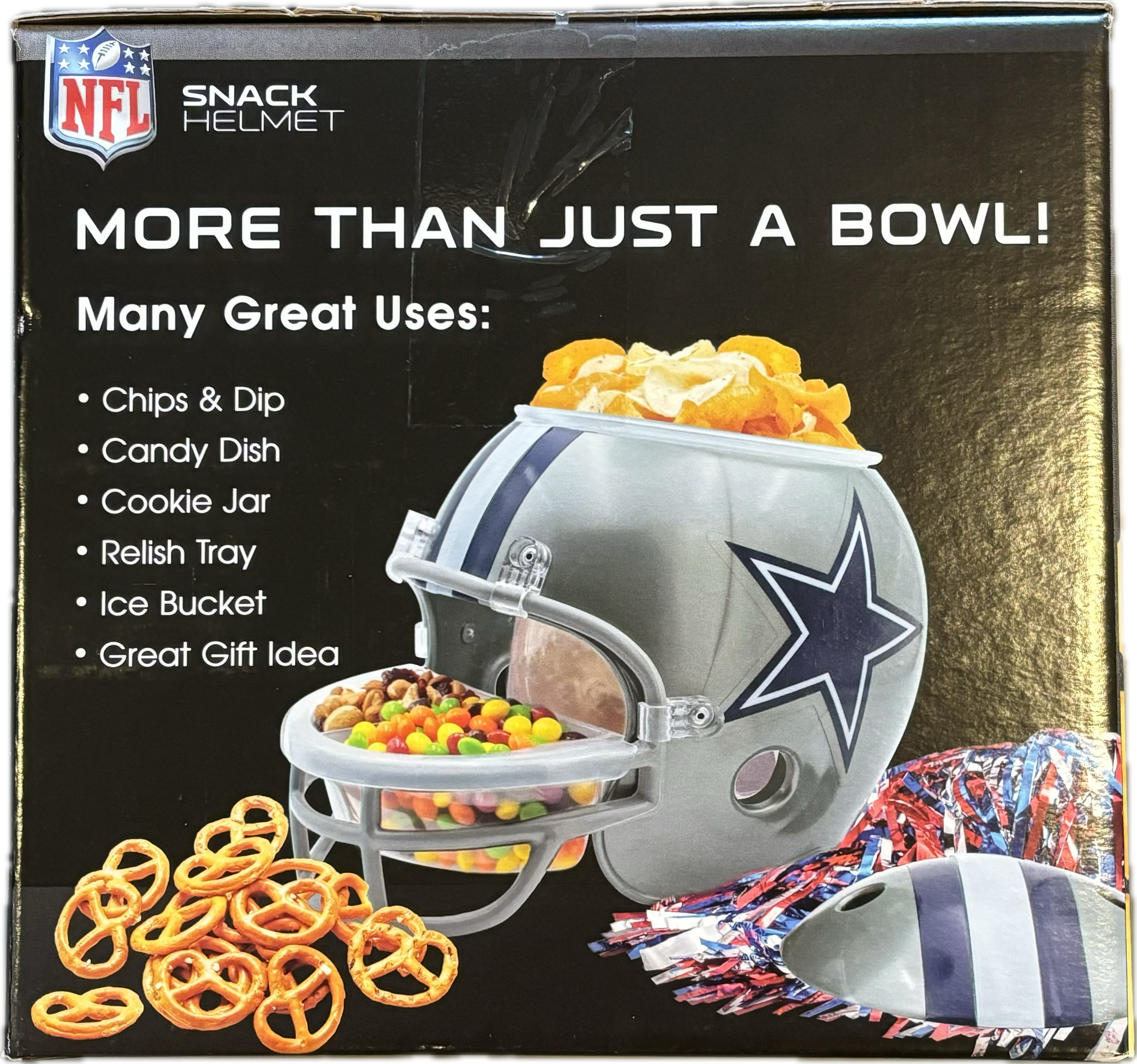 football helmet candy dish Super Bowl LVIII Snack Helmet – Sports Town USA