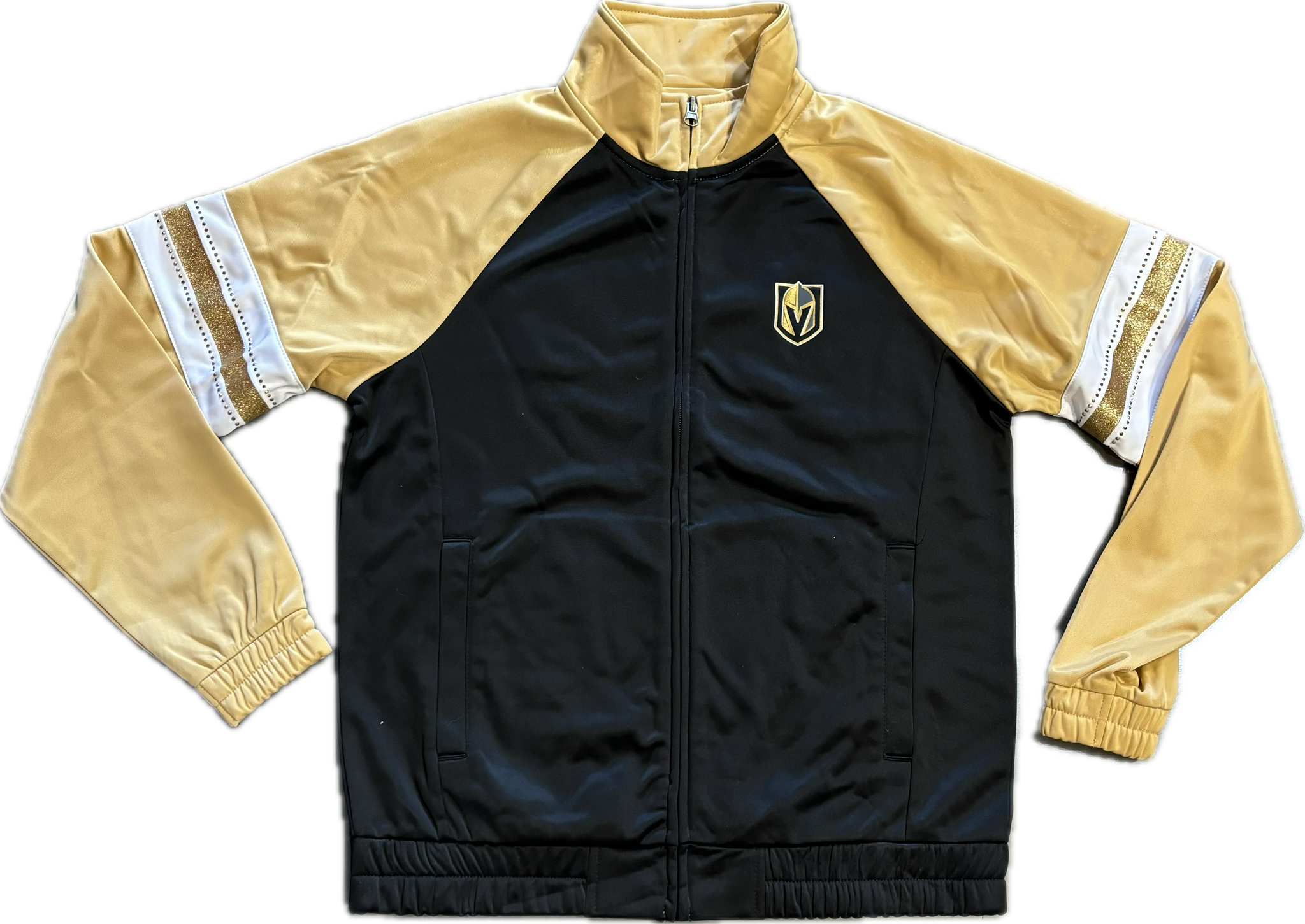 Vegas Golden Knights Women's Rhinestone Stripe Track Jacket
